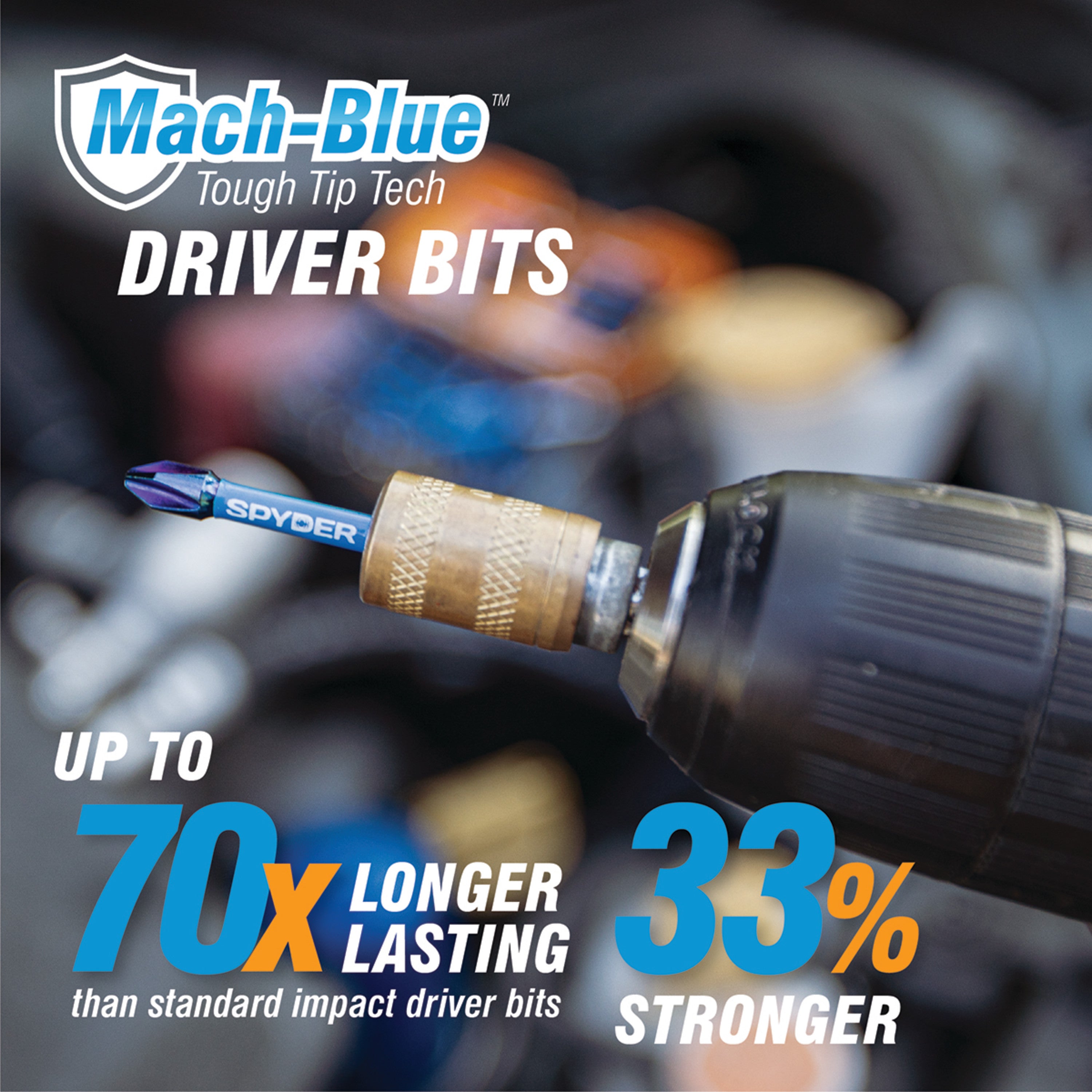 6" SQ2 Impact Driver Bit Mach-Blue®