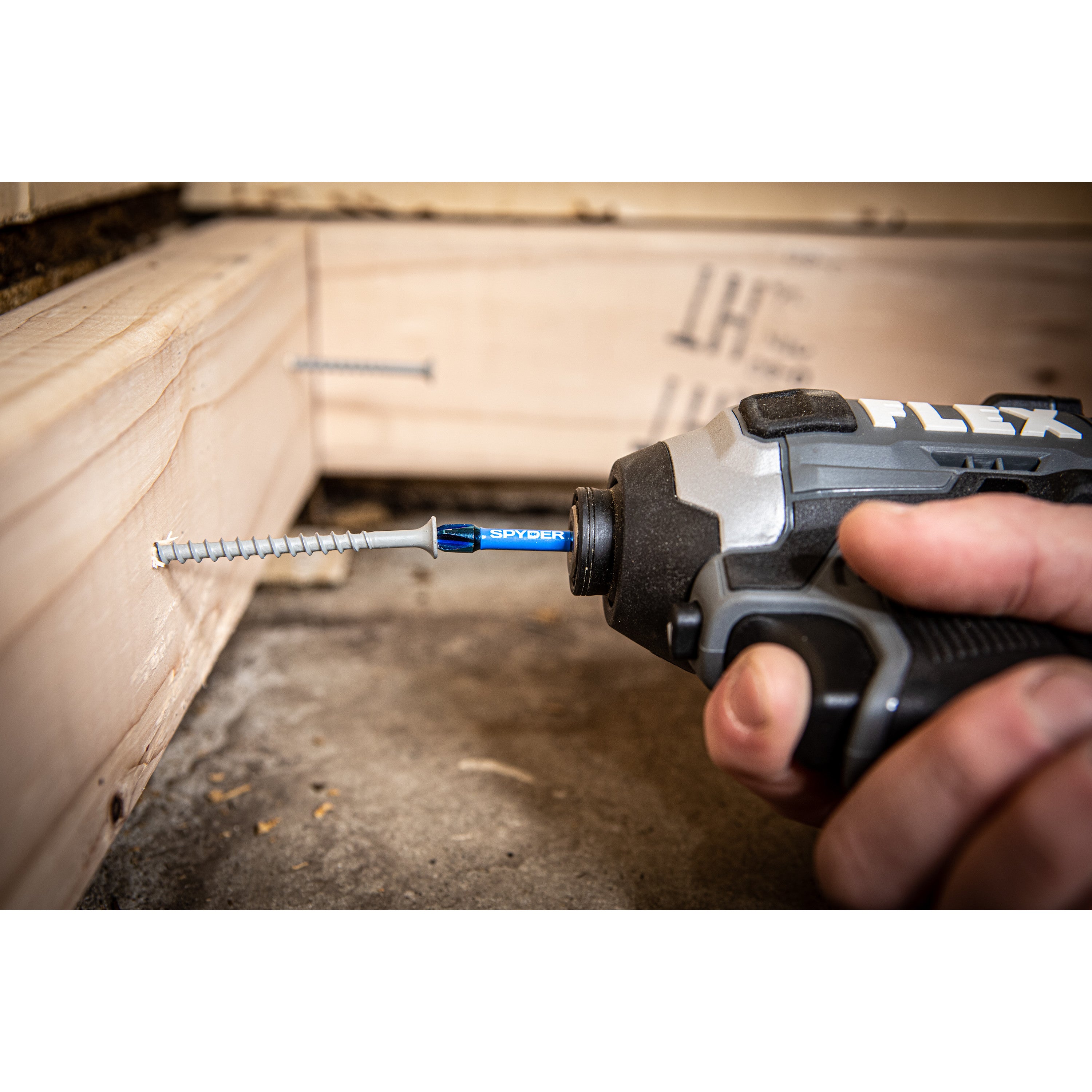 8-Piece 1" Impact Driver Bit Set (PH1, PH2, SQ1, SQ2, T20, T25x2 & 3" Bit Holder) Mach-Blue™