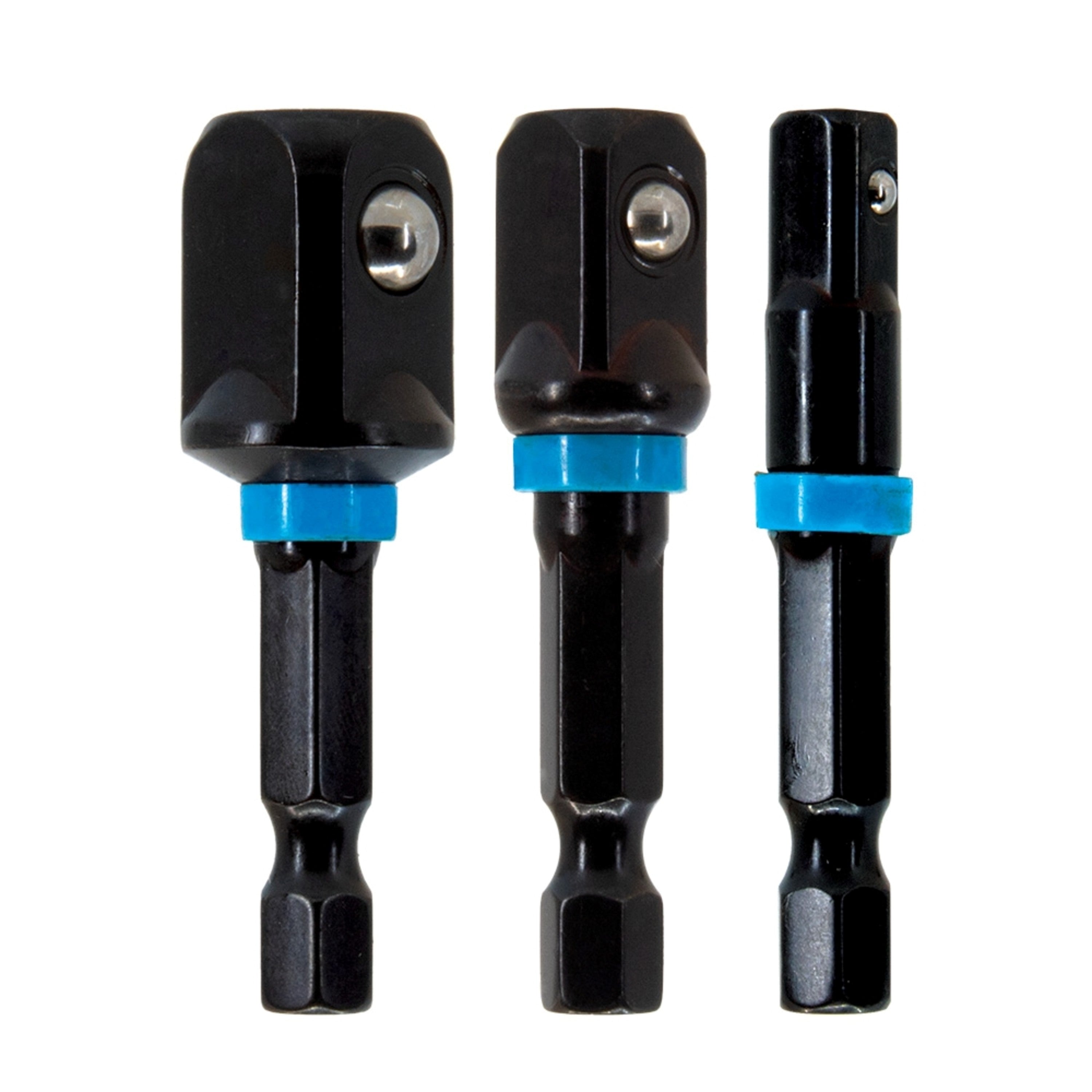 3-Piece Impact Socket Driver Adapter Set (1/4, 3/8, 1/2")