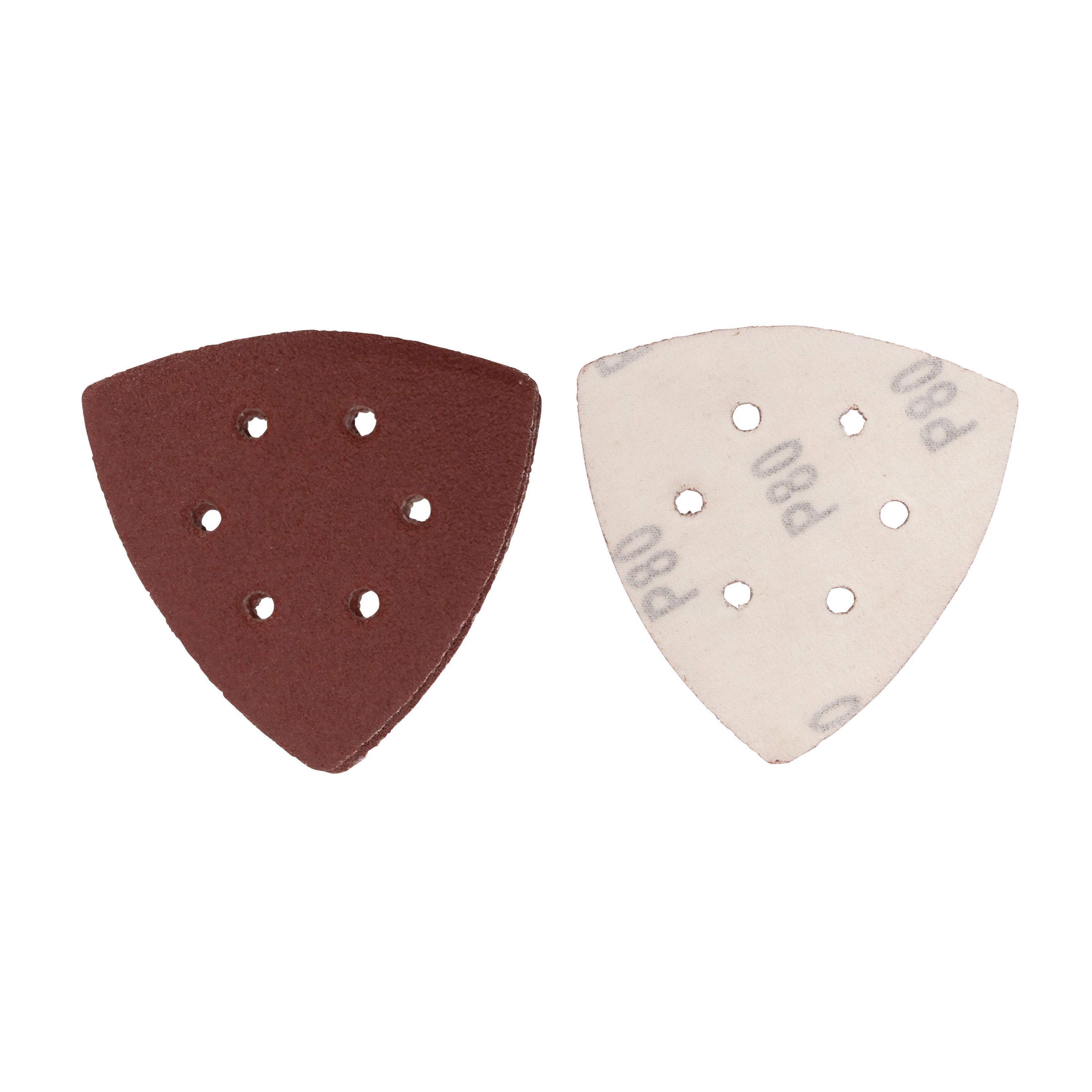 10-Piece 3.5" 6-Hole Detail Sanding Block & Paper Oscillating Tool Sanding Kit Sanding