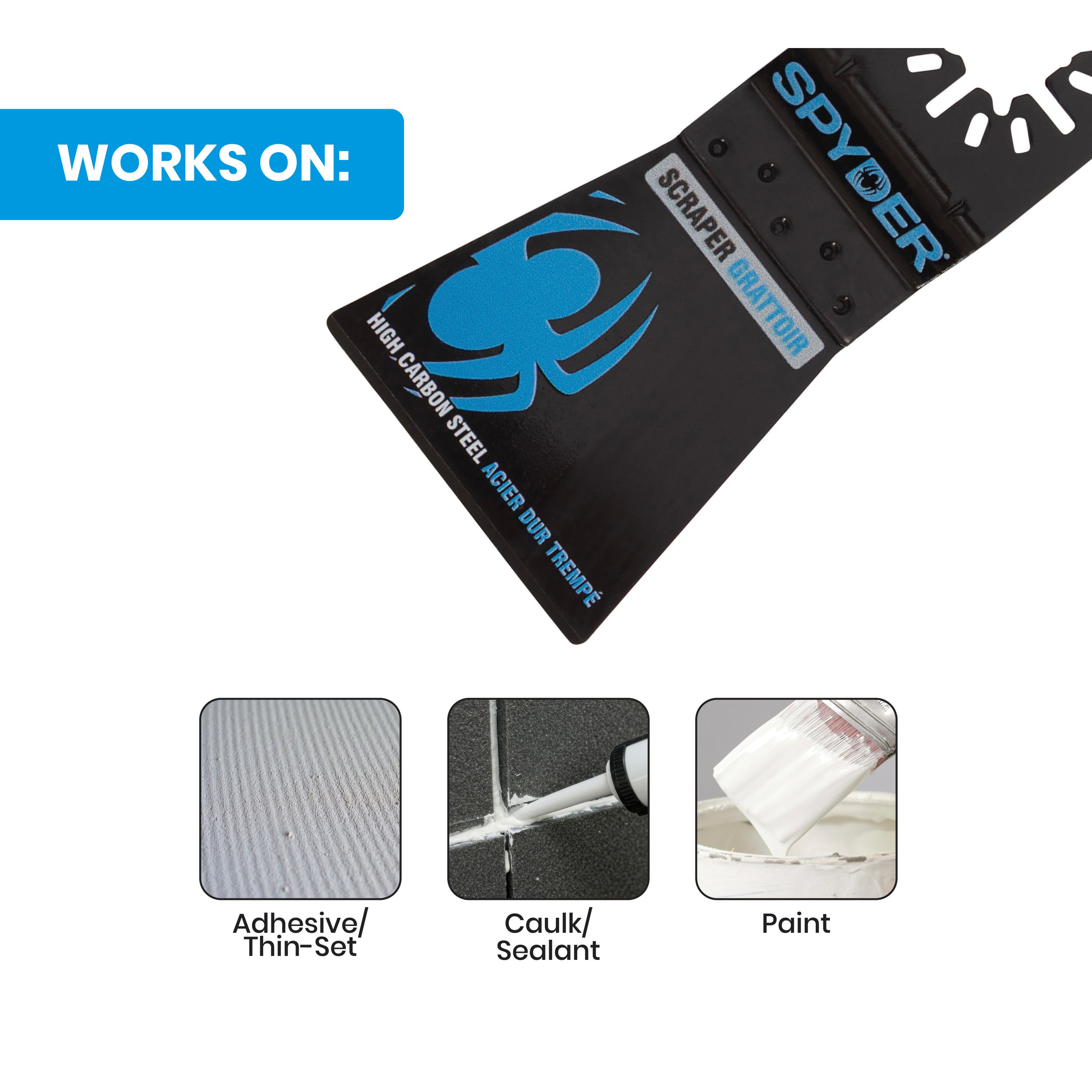 2" Oscillating Tool Rigid Scraper Blade