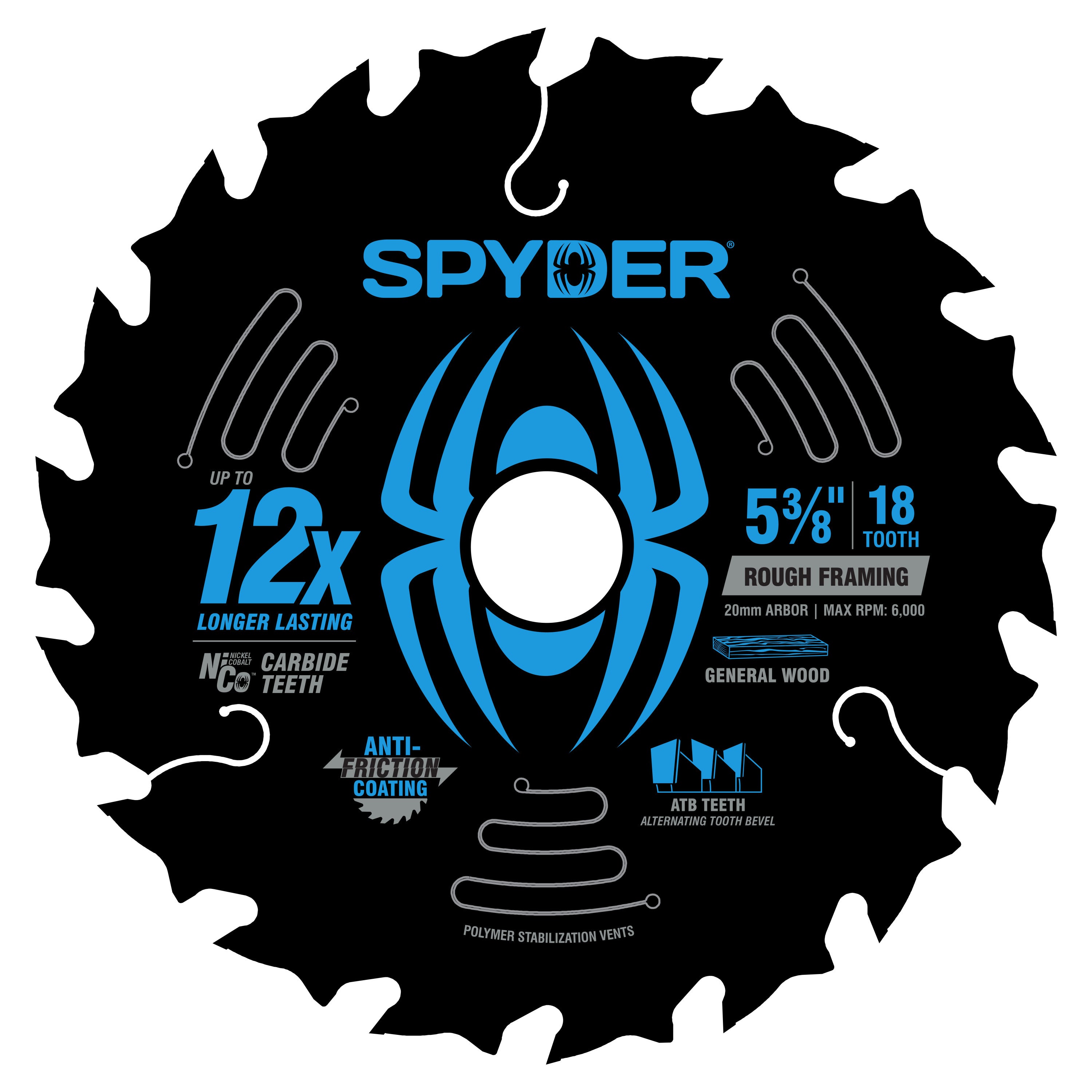 5-3/8" 18-Tooth Saw Blade for Rough Framing