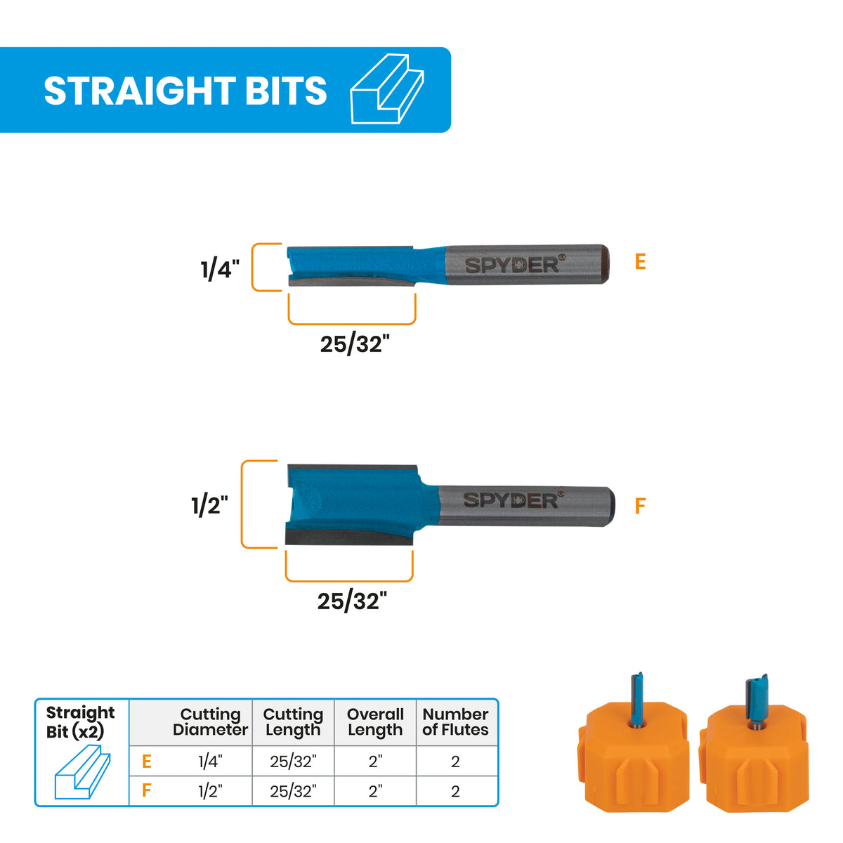 6-Piece Router Bit Set