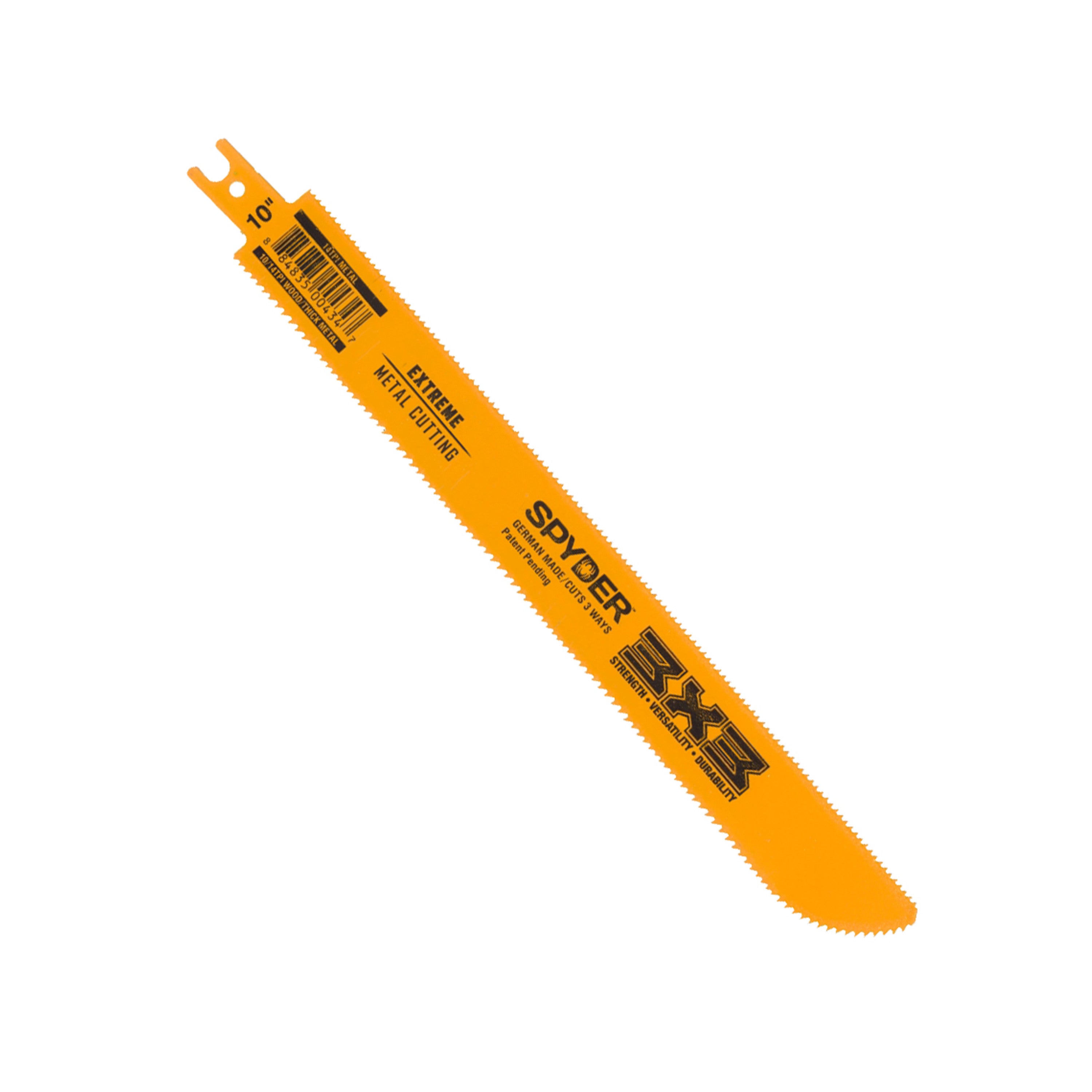 10" Extreme Metal Wood/Metal Cutting 10/14 TPI Double-Edged Bi-Metal Reciprocating Saw Blade 3X3™