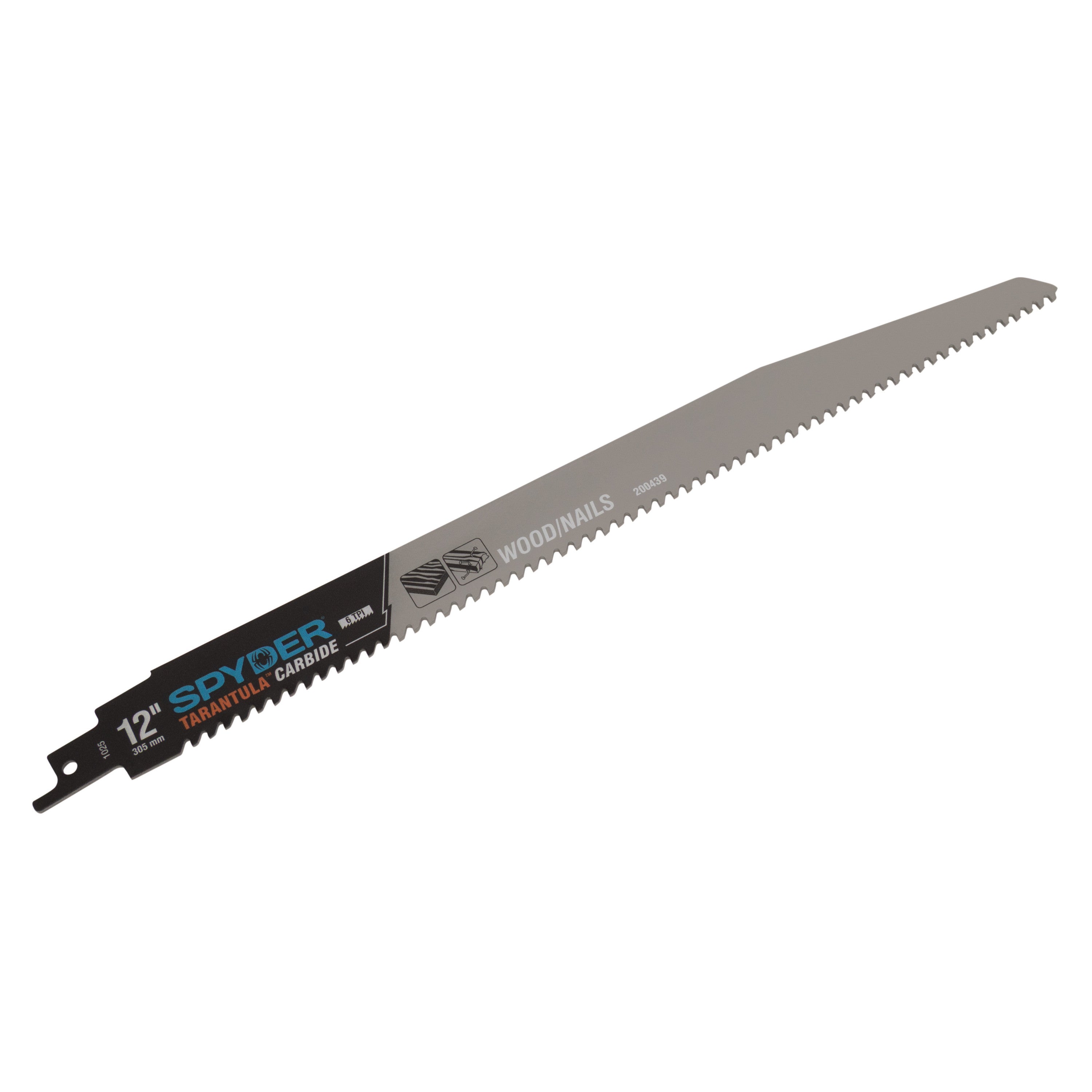 12" 6 TPI Carbide Toothed Reciprocating Saw Blade (3-Pack) Tarantula®