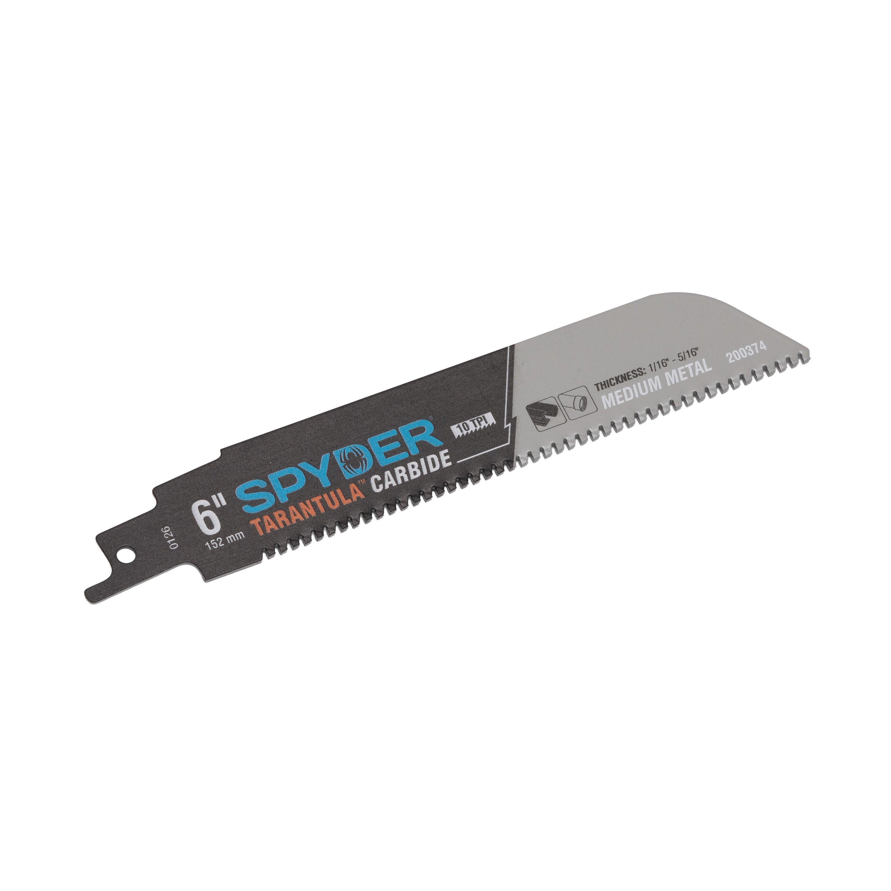 6" 10 TPI Carbide Toothed Reciprocating Saw Blade (3-Pack) Tarantula®