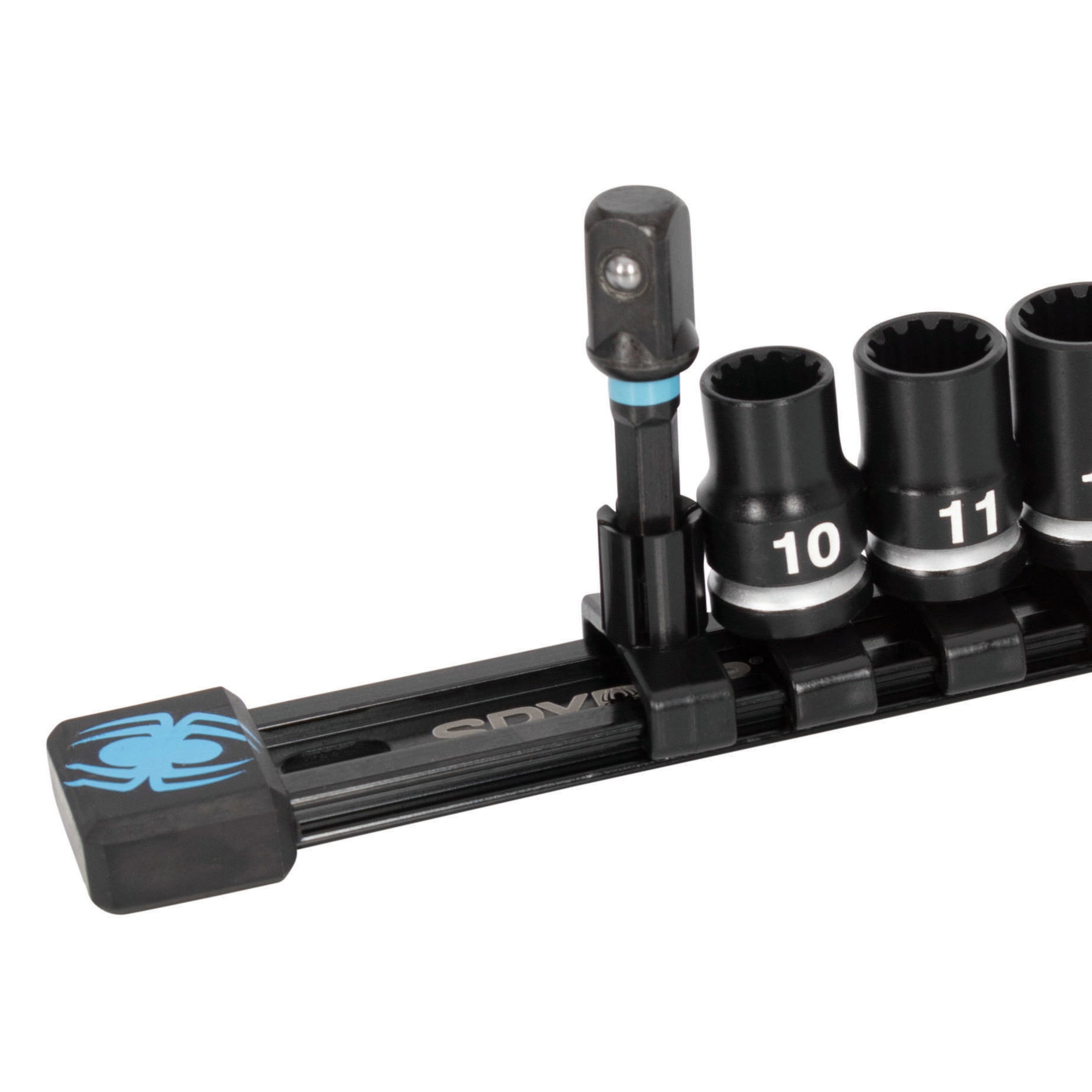 10-Piece 3/8" Drive Metric Impact Socket Set with Adapter