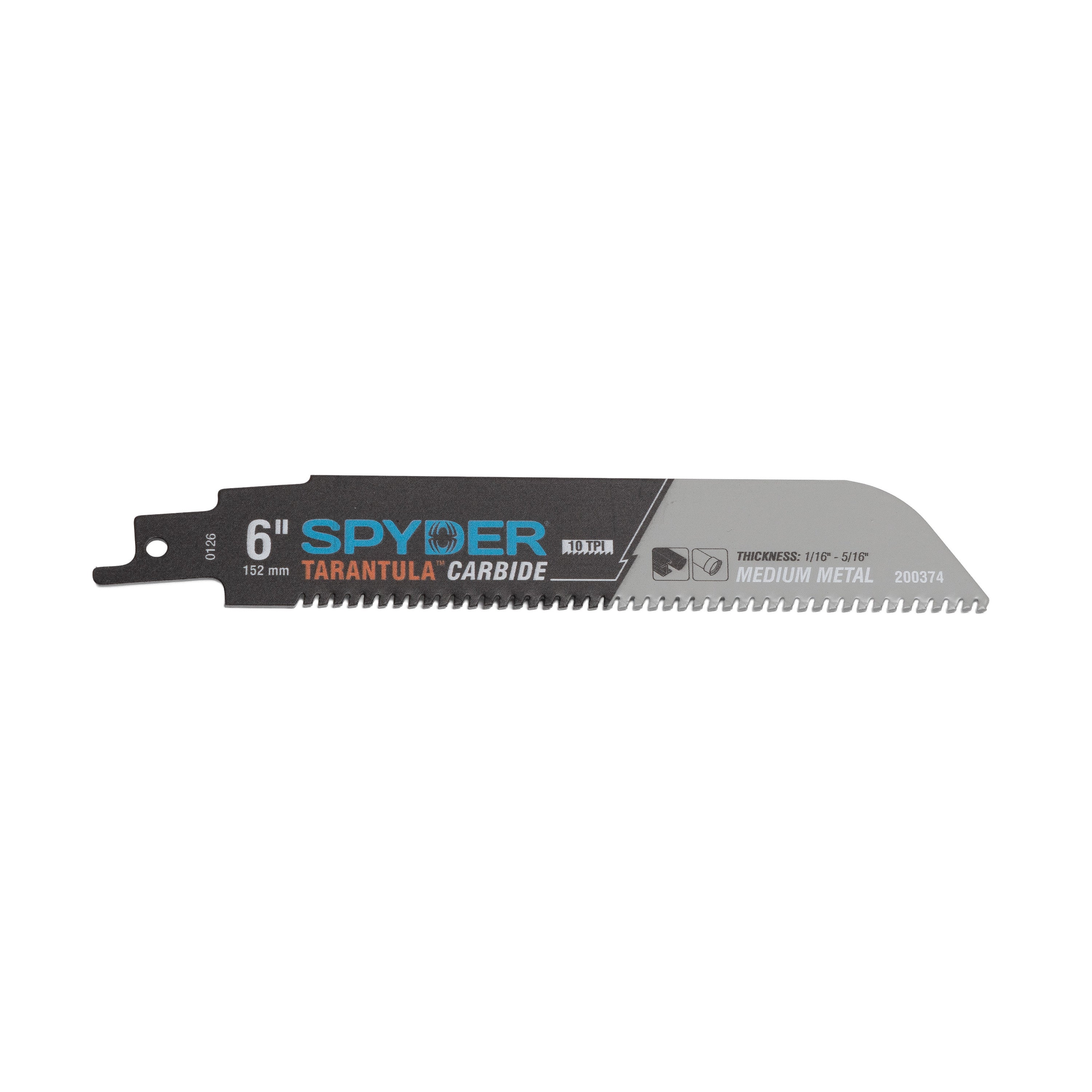 6" 10 TPI Carbide Toothed Reciprocating Saw Blade Tarantula®