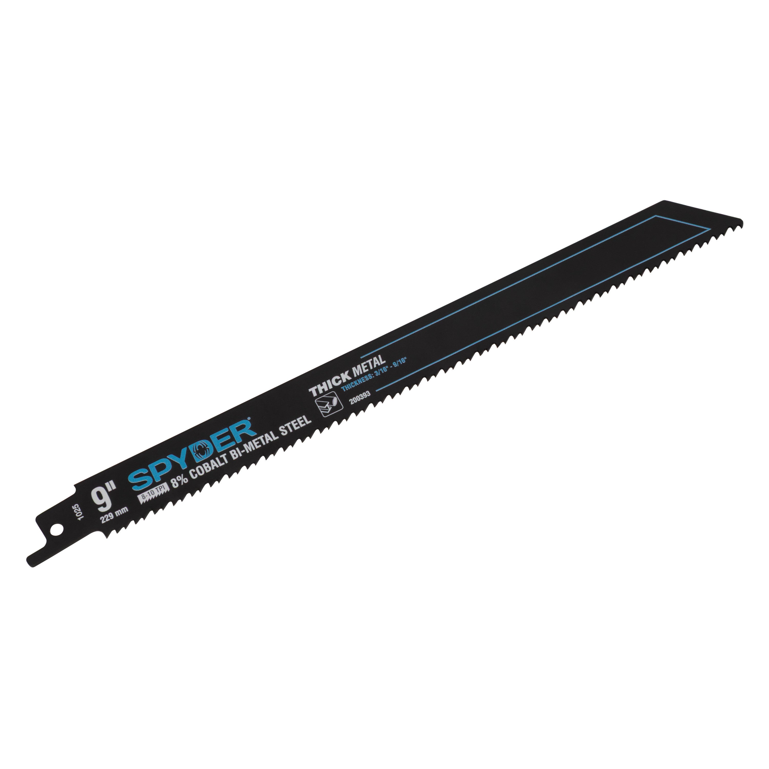 9" 8-10 TPI Bi-Metal Reciprocating Saw Blade Black Series™