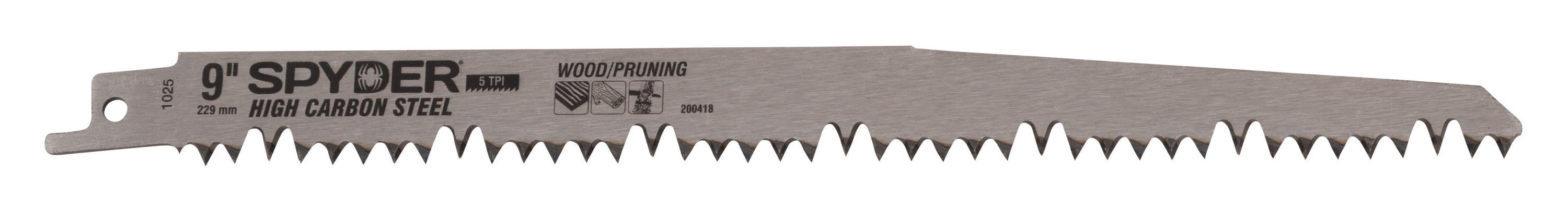 9" 5 TPI Fleam Ground HCS Pruning Reciprocating Saw Blade (5-Pack) HCS