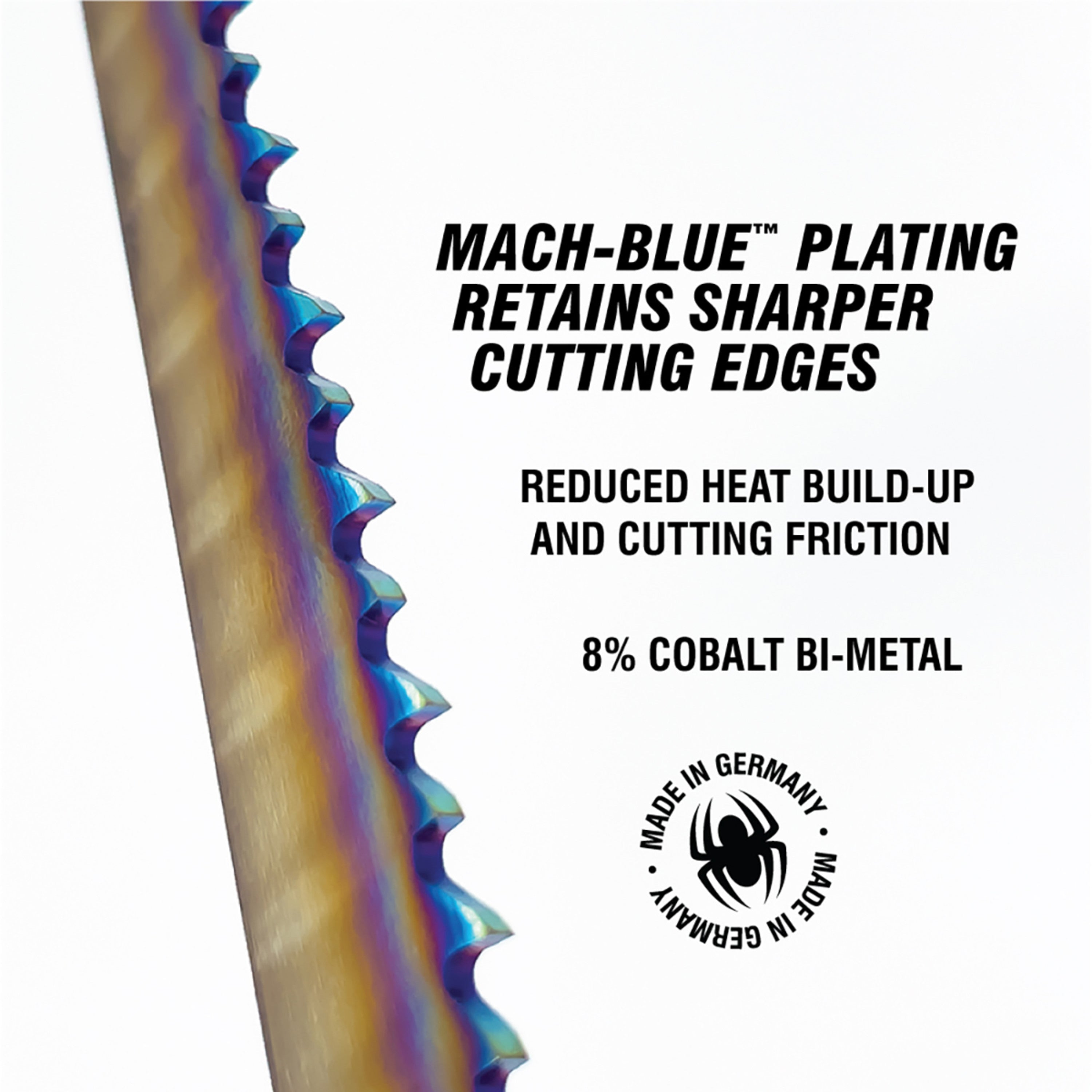 12" 10-14 TPI Bi-Metal Reciprocating Blade (2-Pack) Mach-Blue™