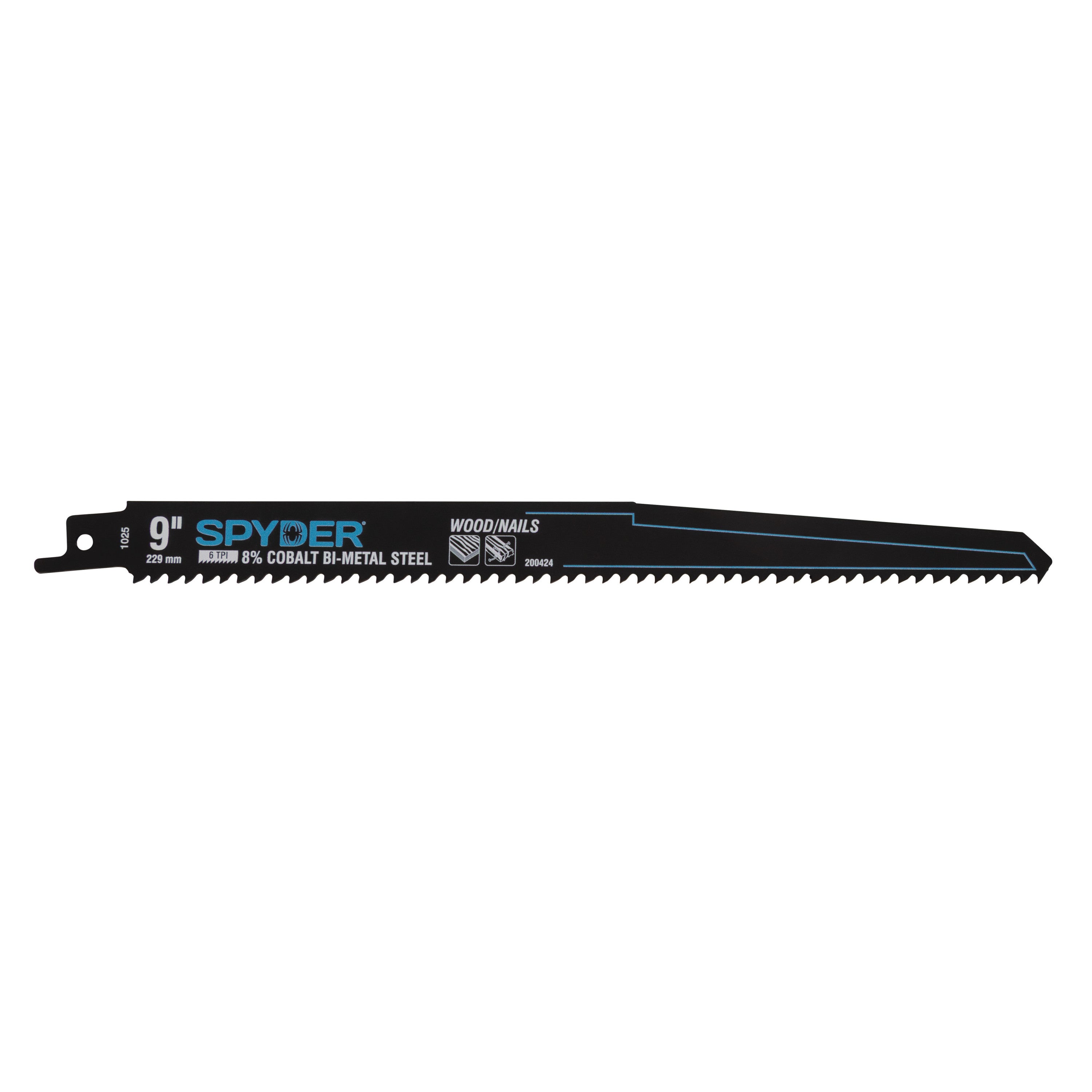 9" 6 TPI Bi-Metal Reciprocating Saw Blade (25-Pack) Black Series™