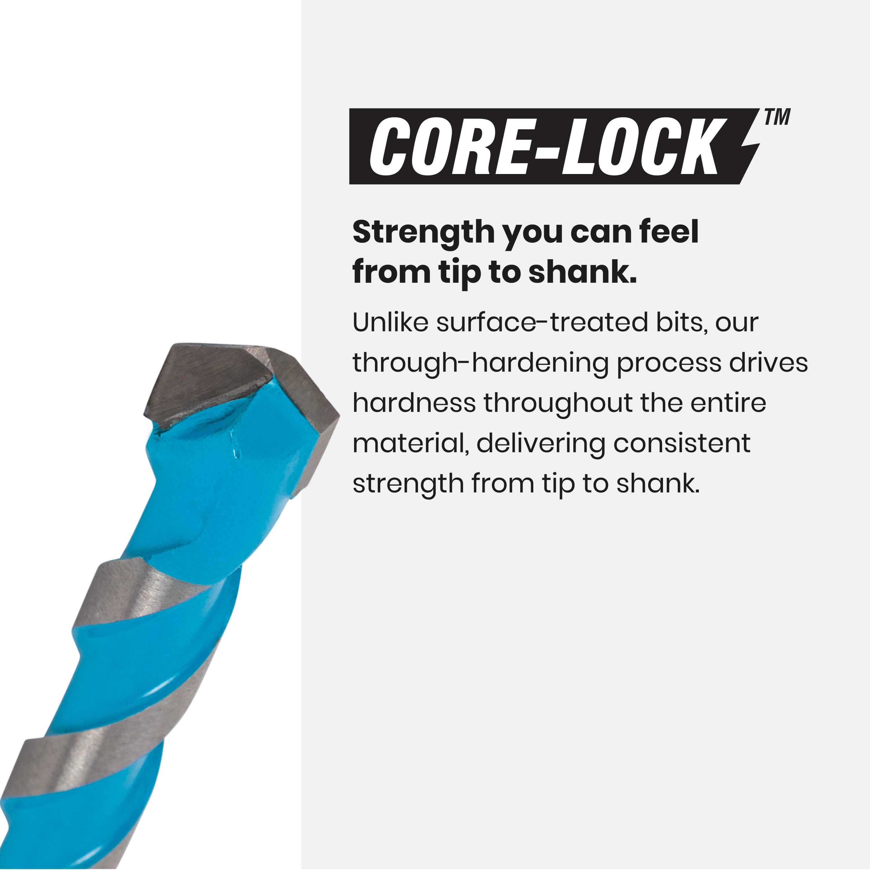 3/16" x 6" Impact Shank Carbide-Tipped Multiconstruction Masonry Drill Bit