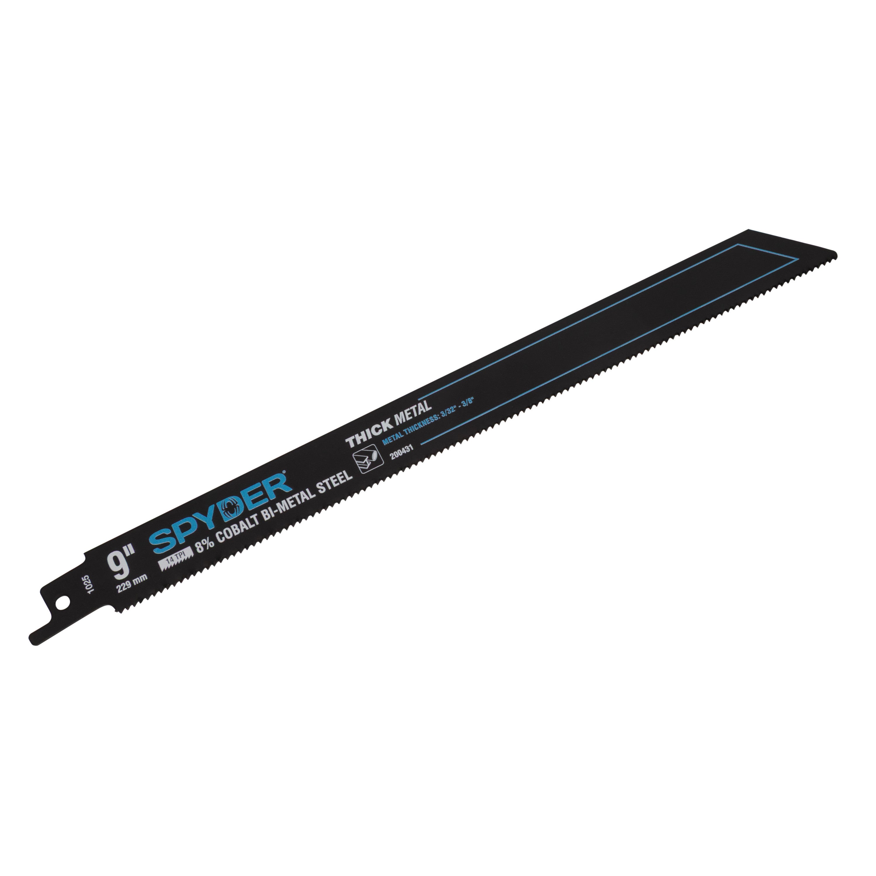 9" 14 TPI Bi-Metal Thick Metal Reciprocating Saw Blade Black Series™