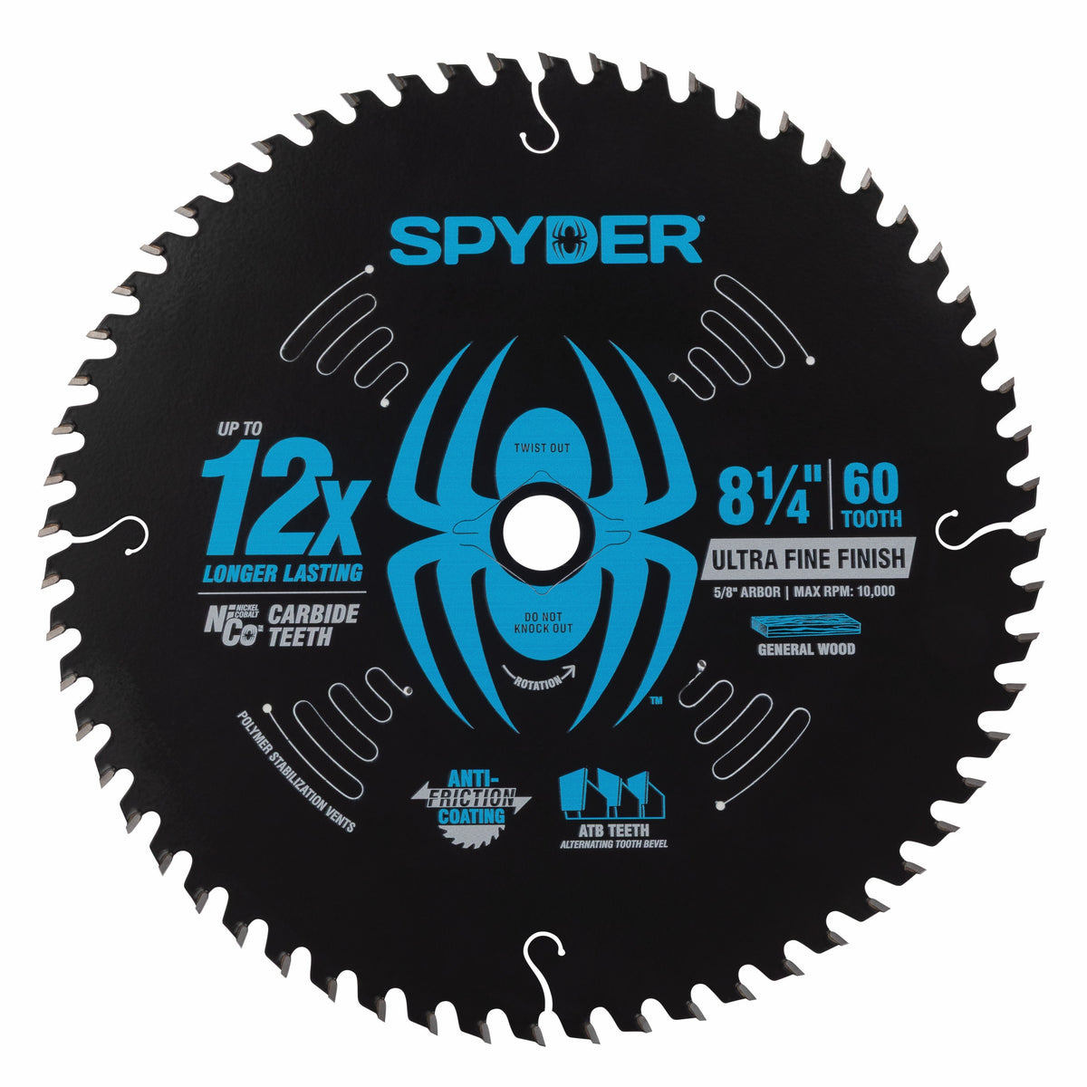 8-1/4" 60-Tooth Ultra Fine Finish Saw Blade for Wood