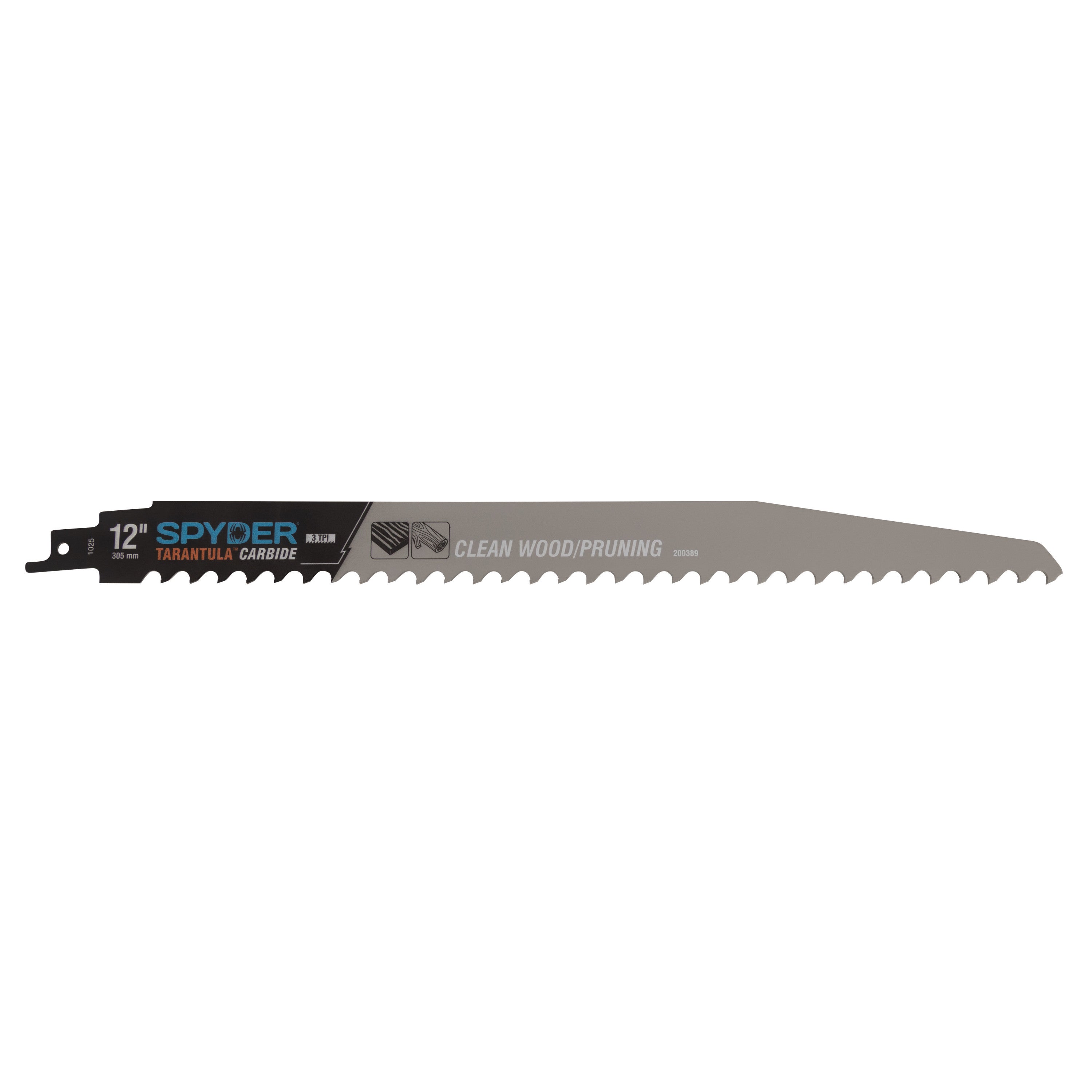 12" 3 TPI Carbide Toothed Pruning Reciprocating Saw Blade (3-Pack) Tarantula®
