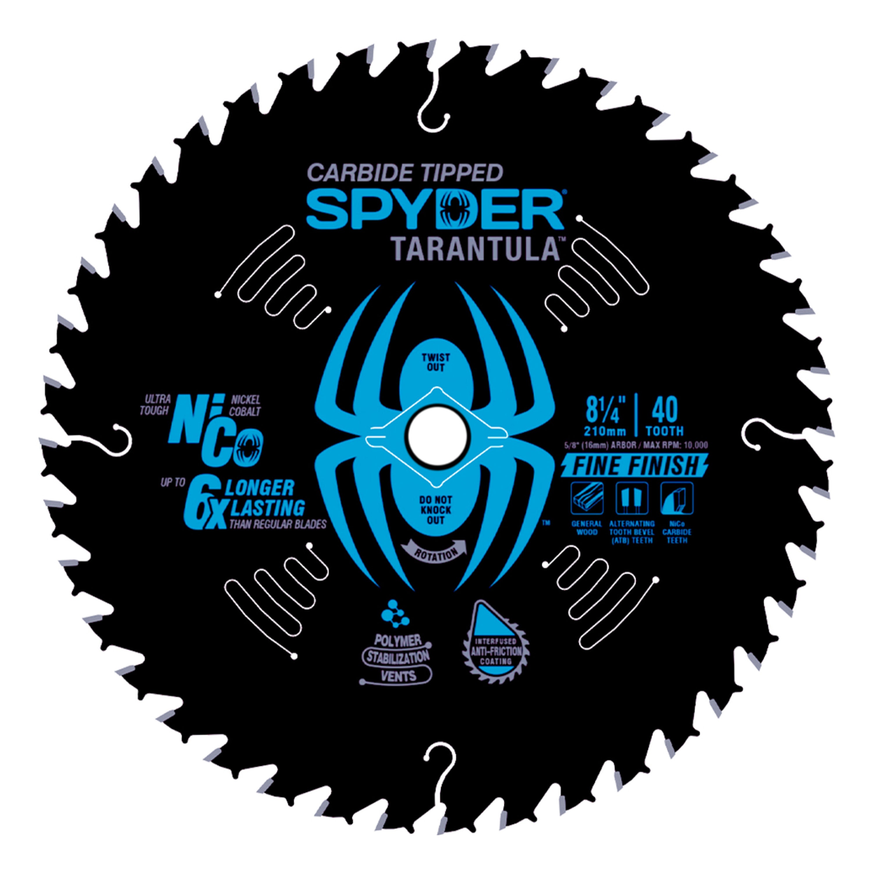 8-1/4" 40-Tooth Framing Circular Saw Blade Tarantula™