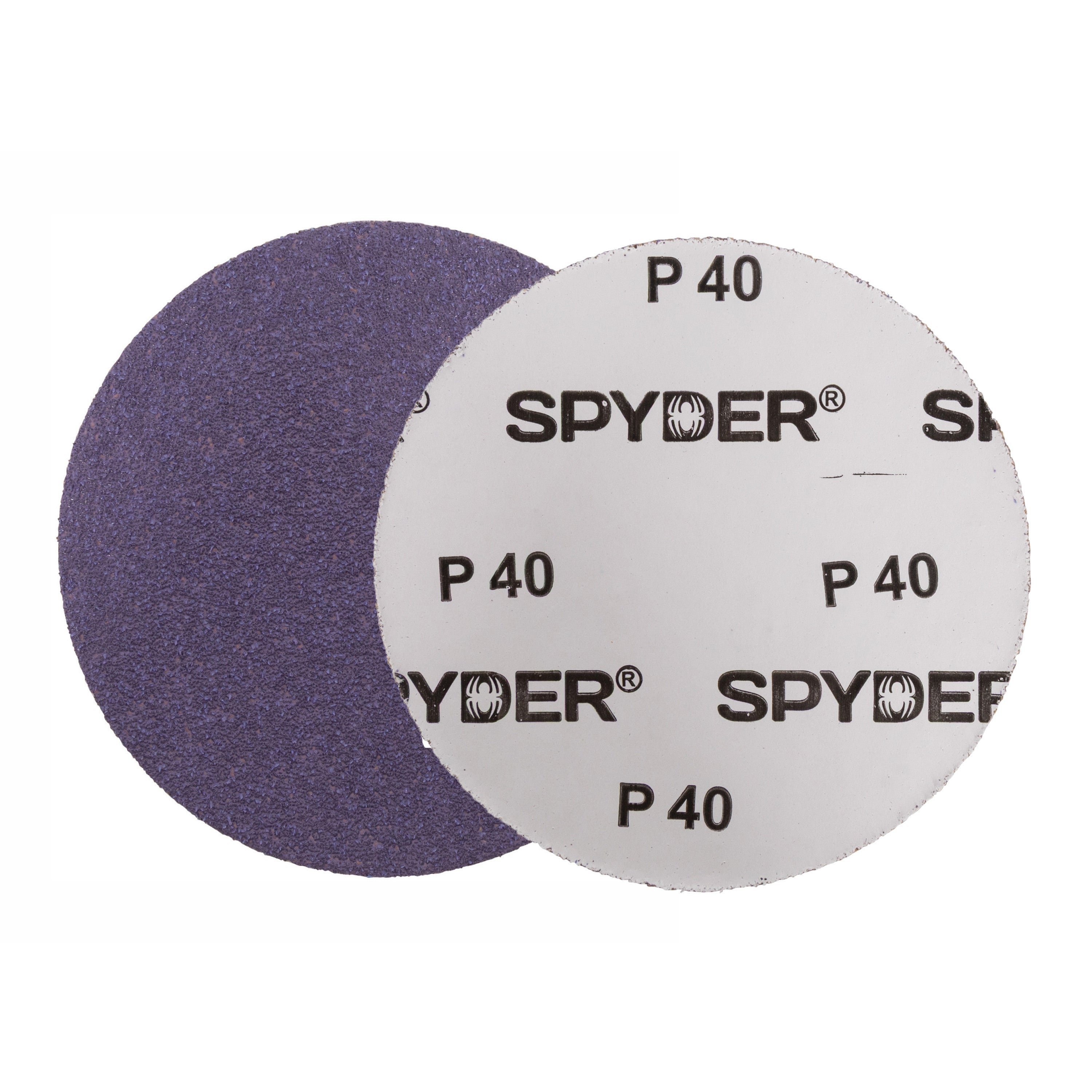 5" x No Hole 40 Grit Ceramic Pressure Sensitive Adhesive with Stearate Sanding Discs (10-Pack) Bite