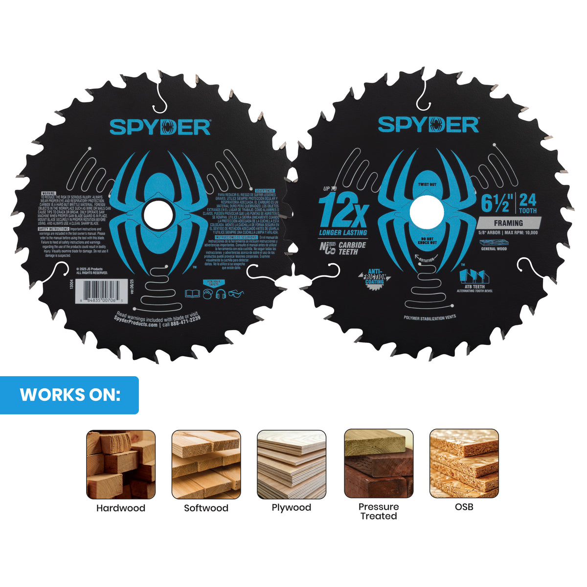 6-1/2" 24-Tooth Saw Blade for Framing