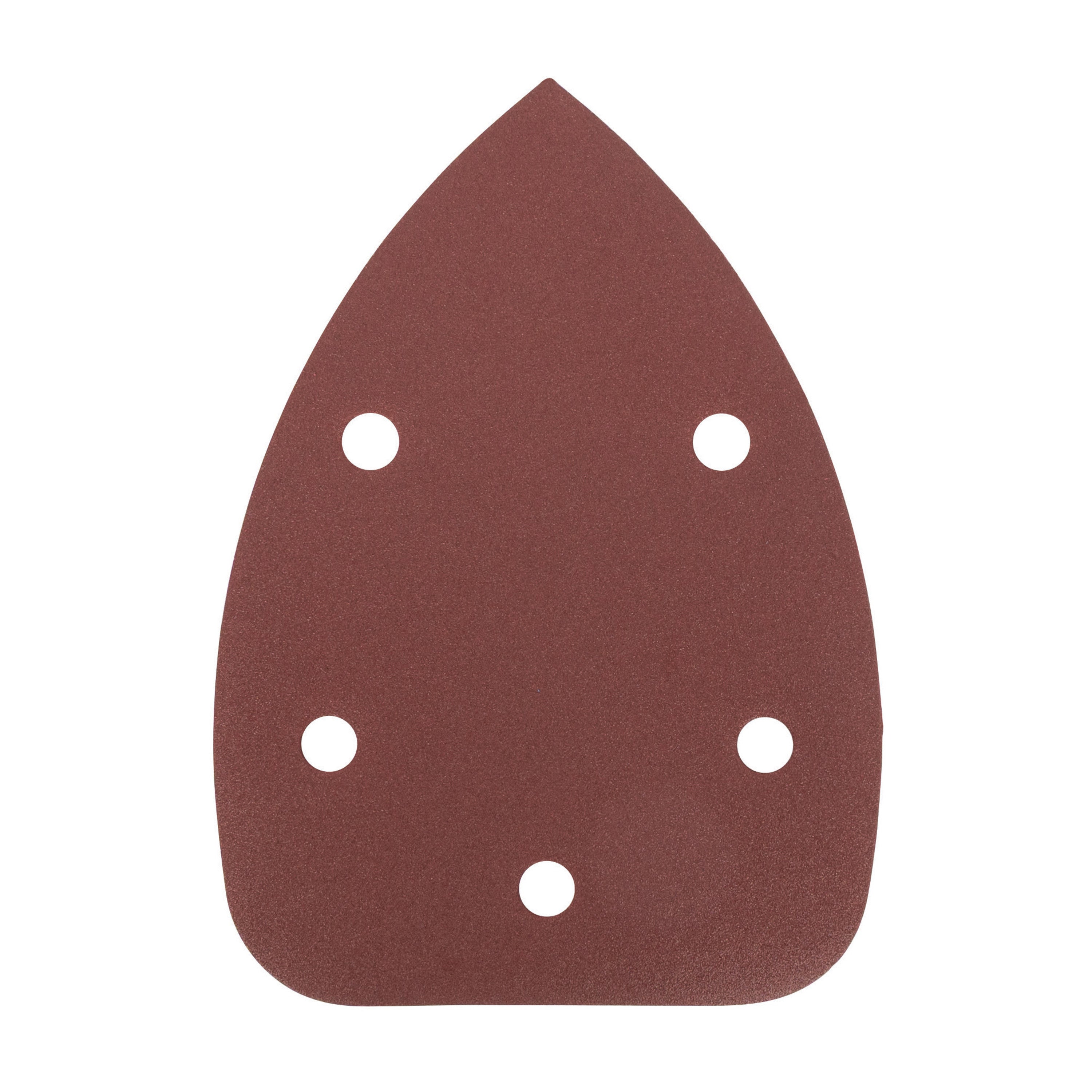 3-3/4" x 5-1/4" x 5-Hole 220 Grit Aluminum Oxide Hook & Loop Detail Sanding Sheets (15-Pack)