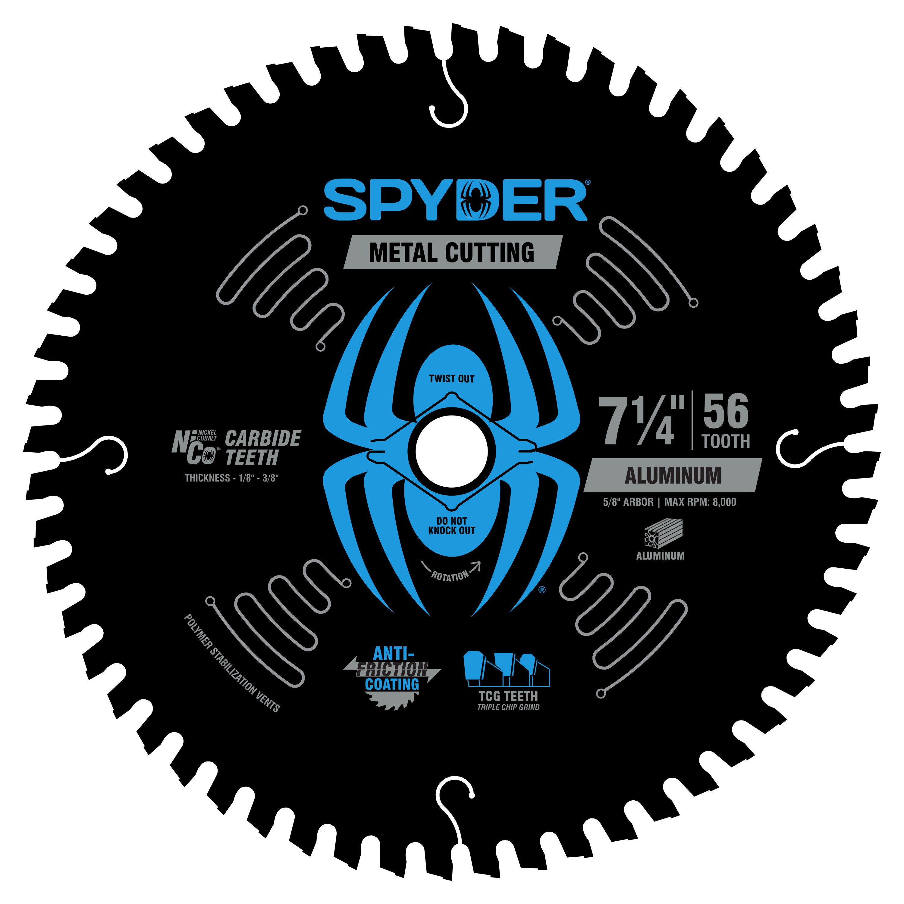 7-1/4" 56-Tooth Saw Blade for Aluminum