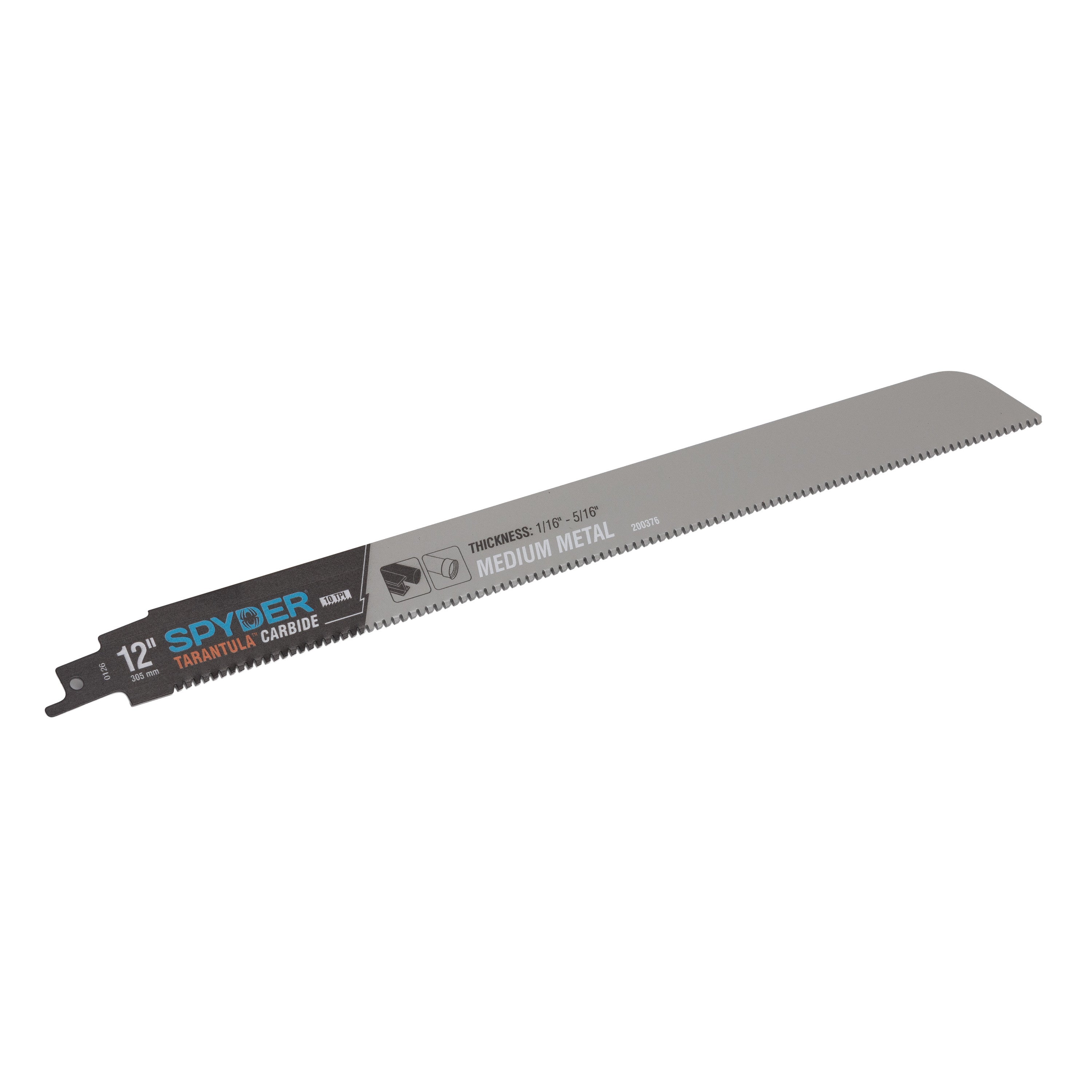 12" 10 TPI Carbide Toothed Reciprocating Saw Blade Tarantula®