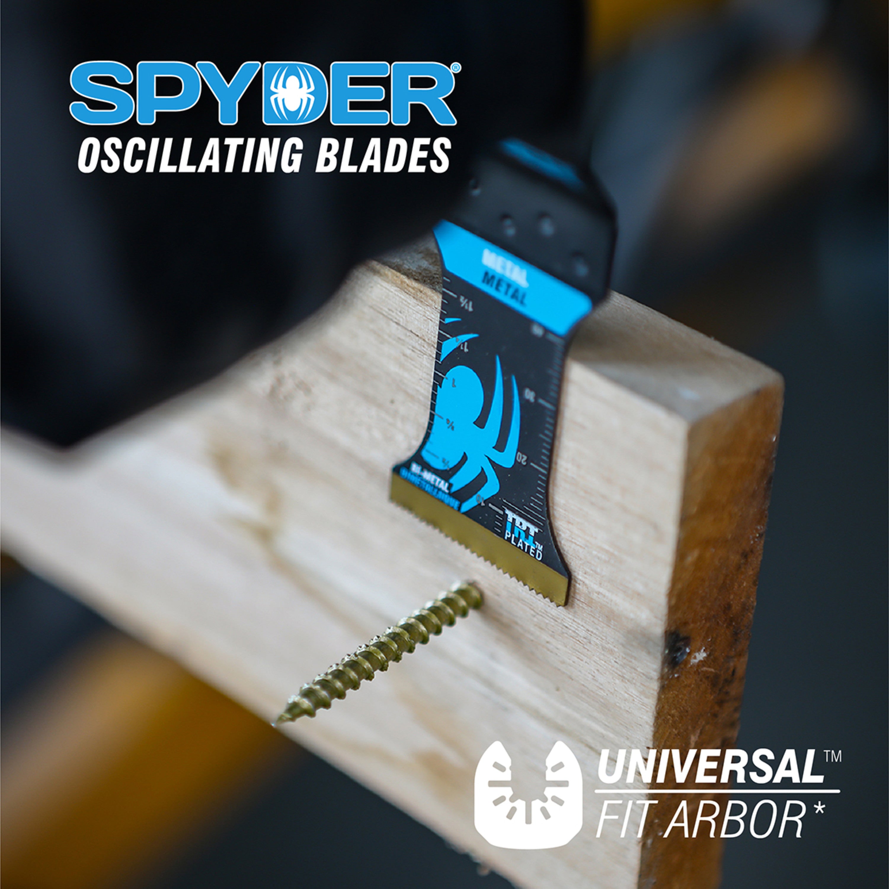 2.5" x 2" Bi-Metal Wood And Nail Cutting Oscillating Tool Blade