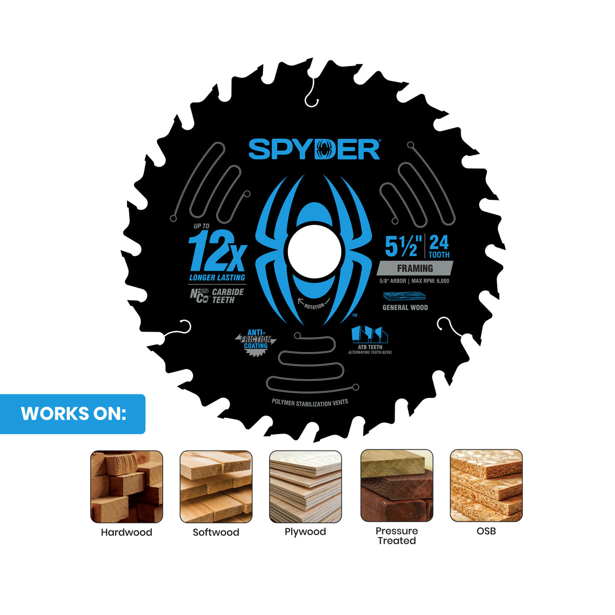 5-1/2" 24-Tooth Framing Saw Blade for Framing