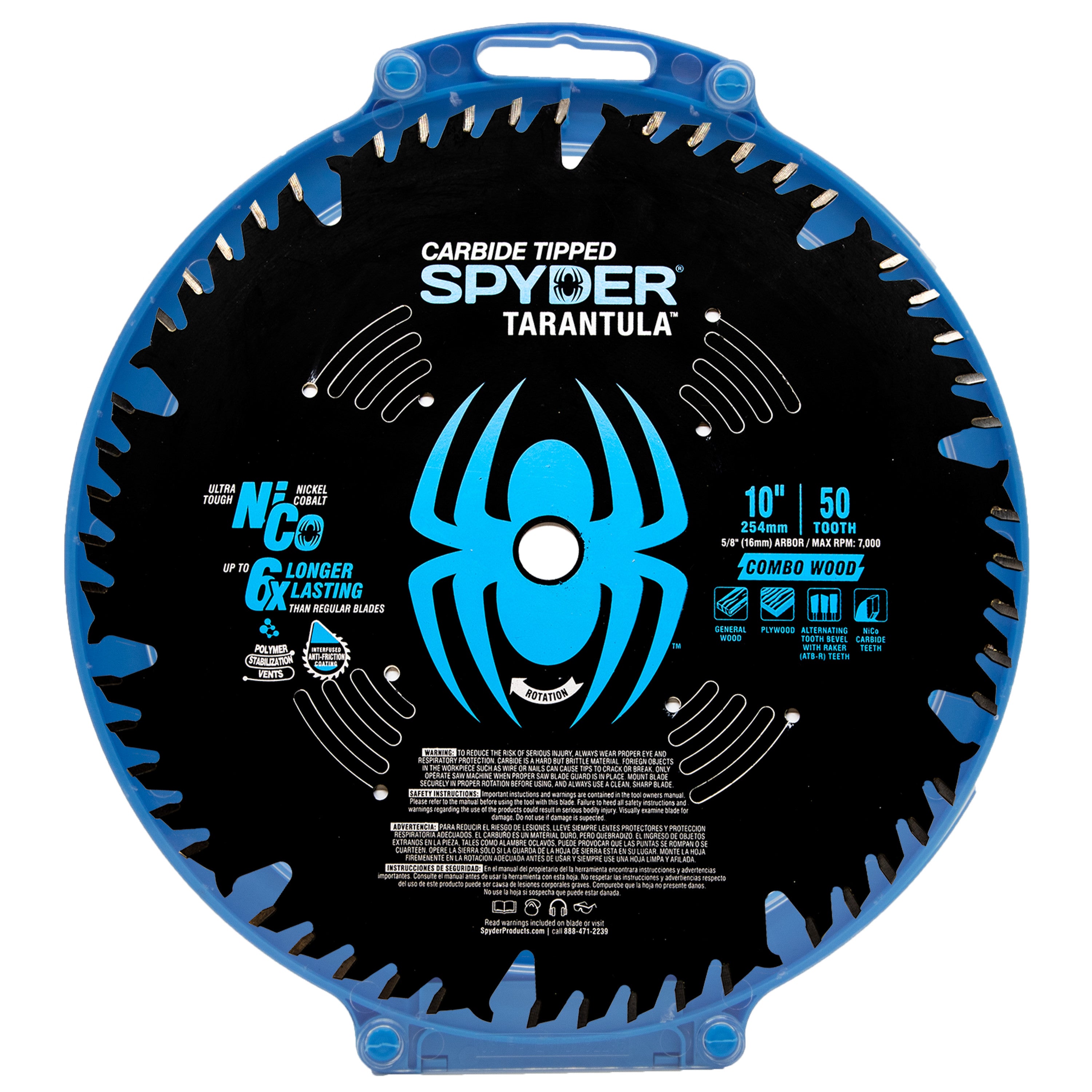 10" 50-Tooth Combination Circular Saw Blade Tarantula™