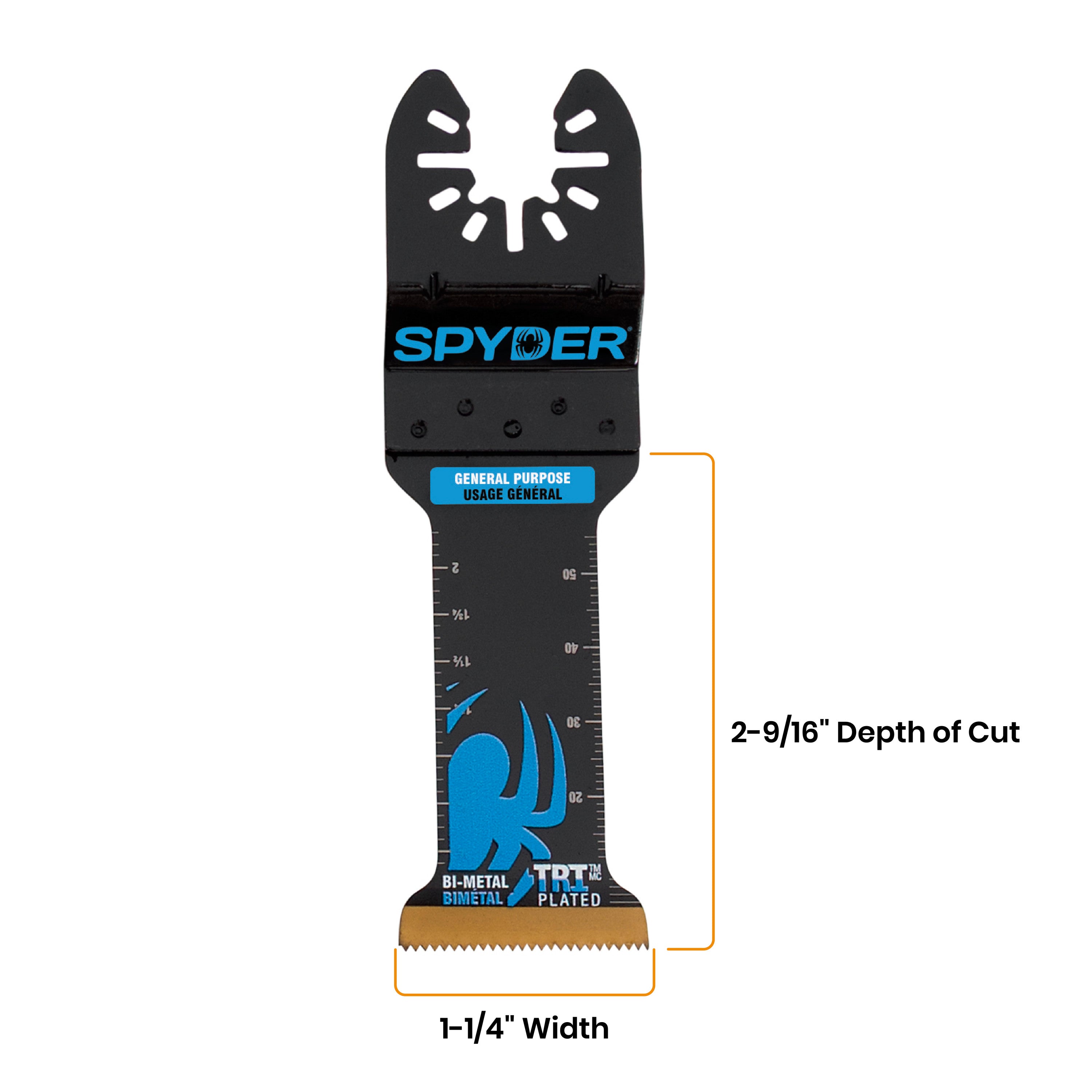 1-1/4" Extended Reach Bi-Metal General Purpose Oscillating Blade
