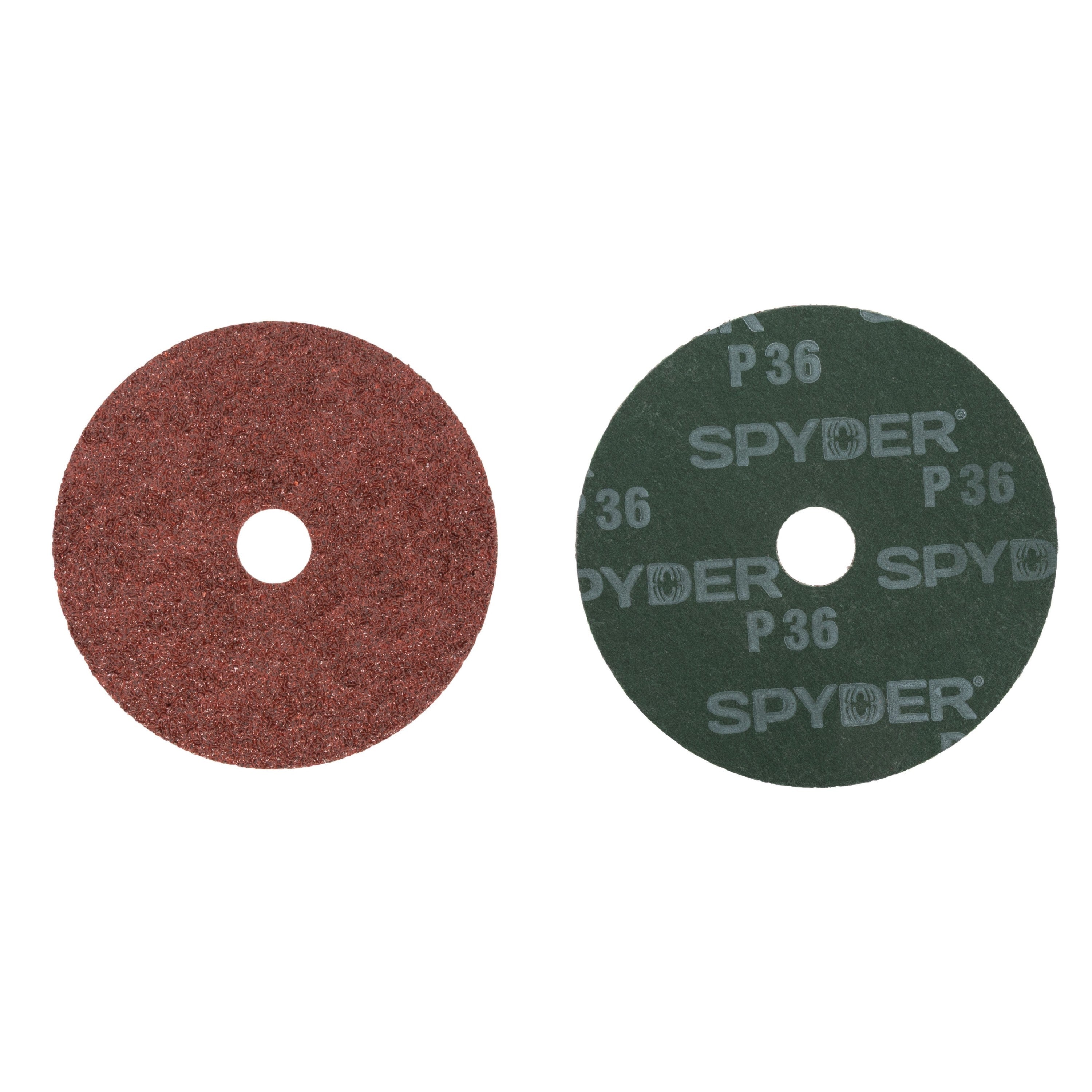 4" x 5/8" 36 Grit Aluminum Oxide Resin Fiber Sanding Discs (4-Pack)