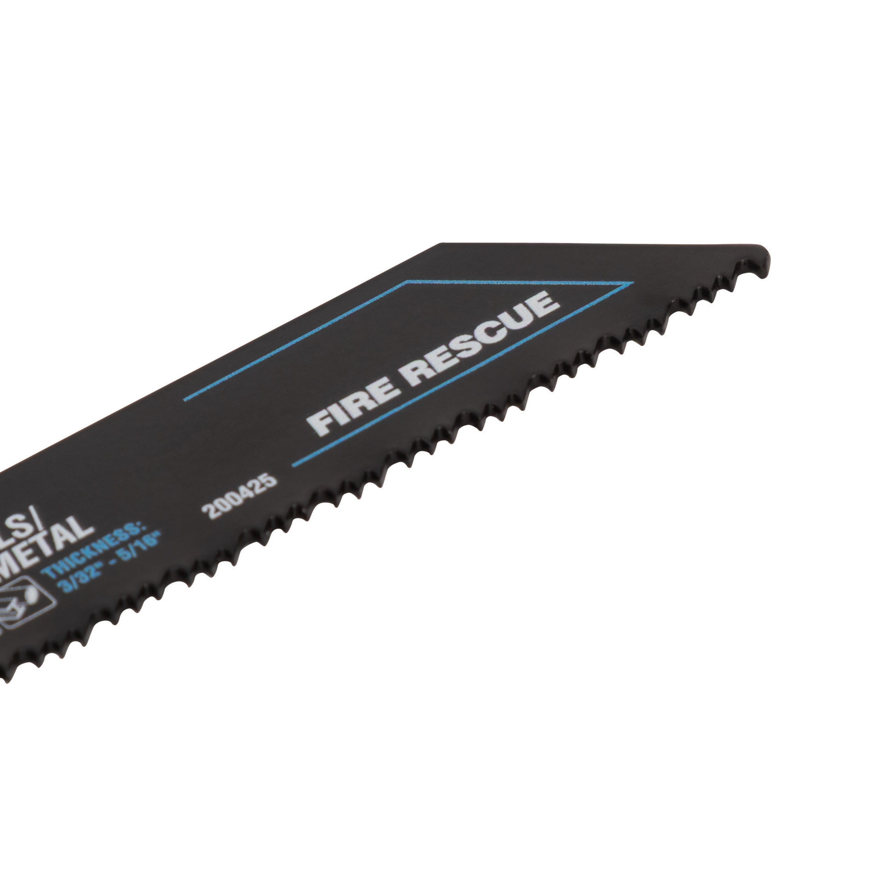 6" 10-14 TPI Bi-Metal Fire Rescue Reciprocating Saw Blade Black Series™