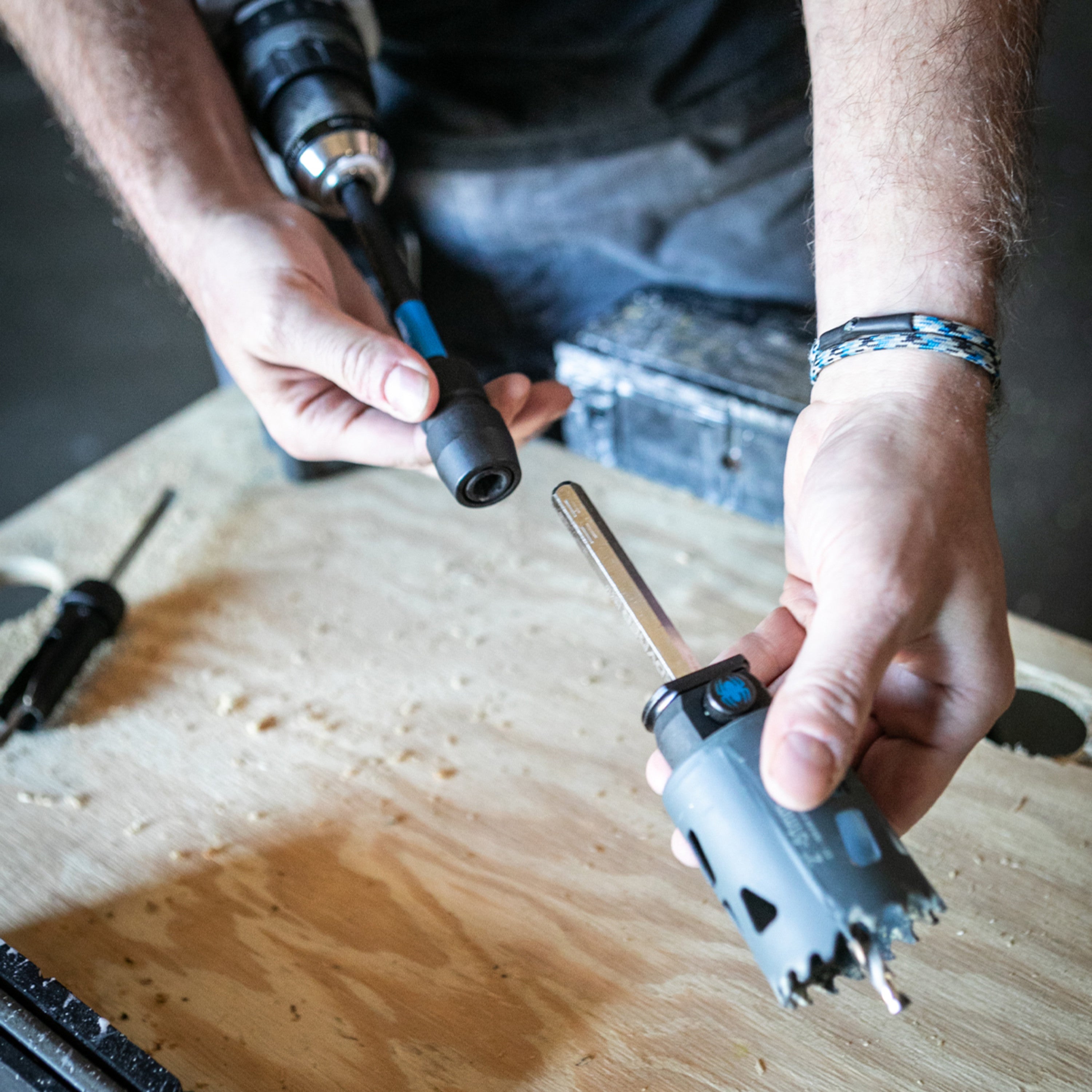 12" Dual Hex8 And Hex10 Locking Hole Saw Extension Rapid Core Eject®