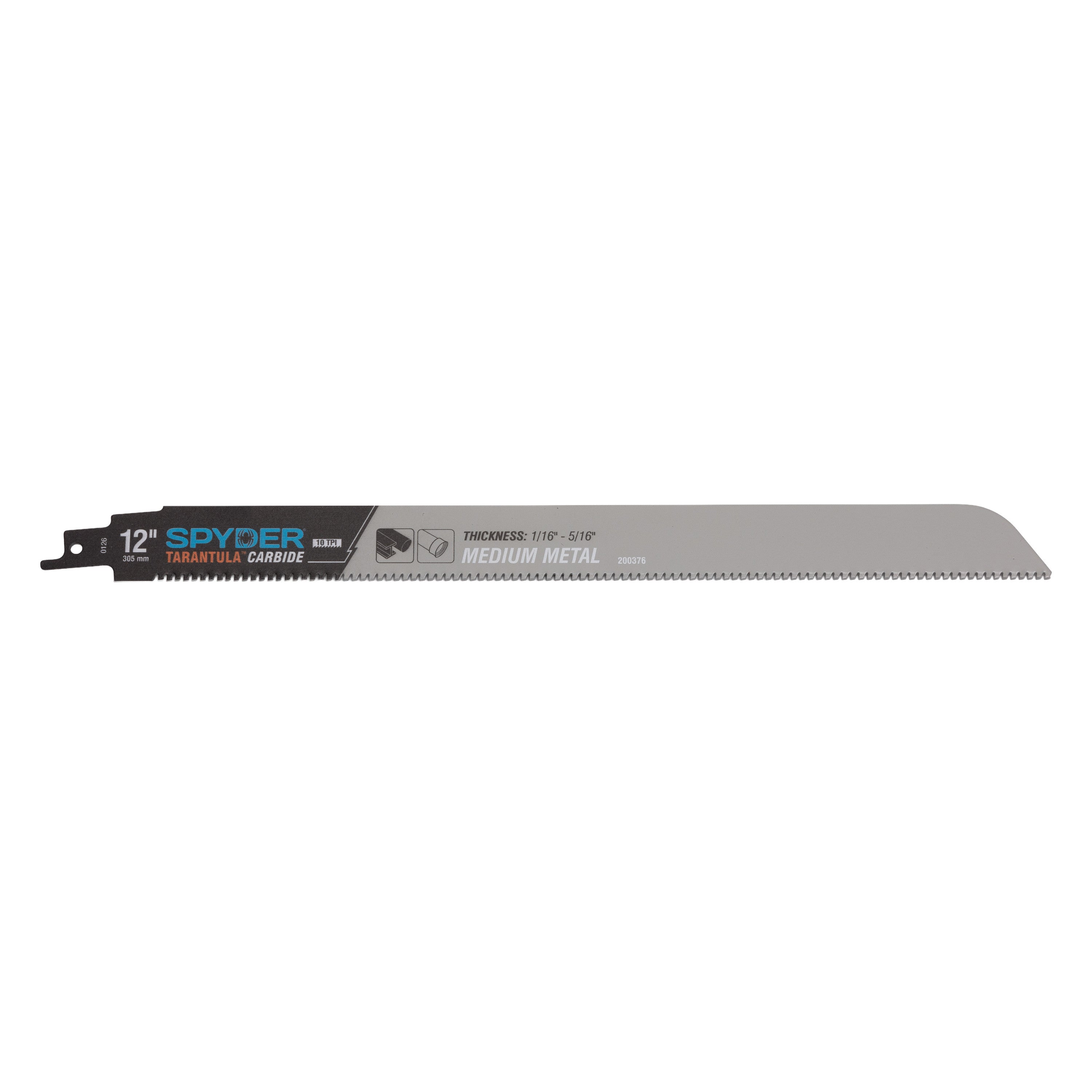 12" 10 TPI Carbide Toothed Reciprocating Saw Blade Tarantula®
