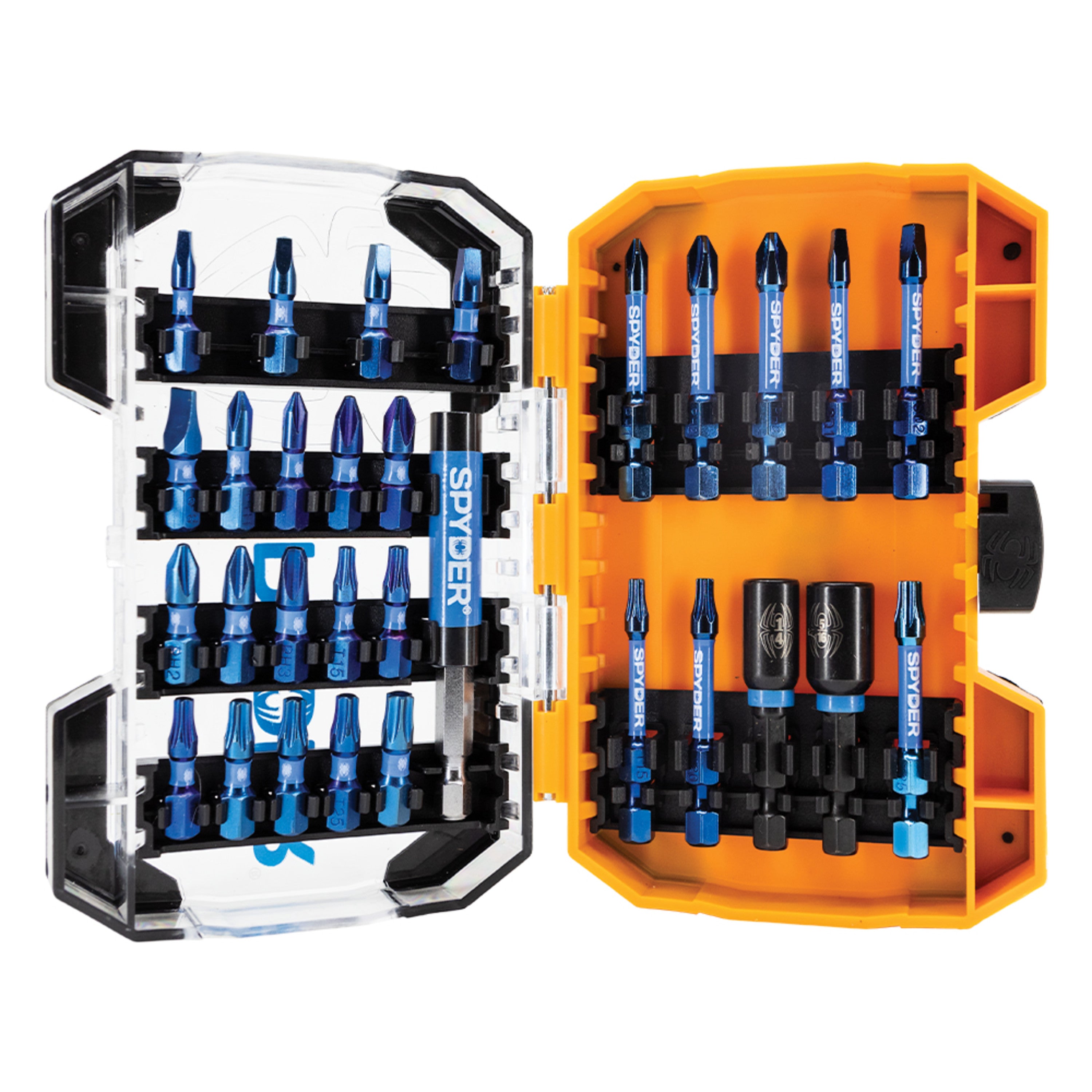 30-Piece 1" & 2" Impact Driver Bit Set Mach-Blue®