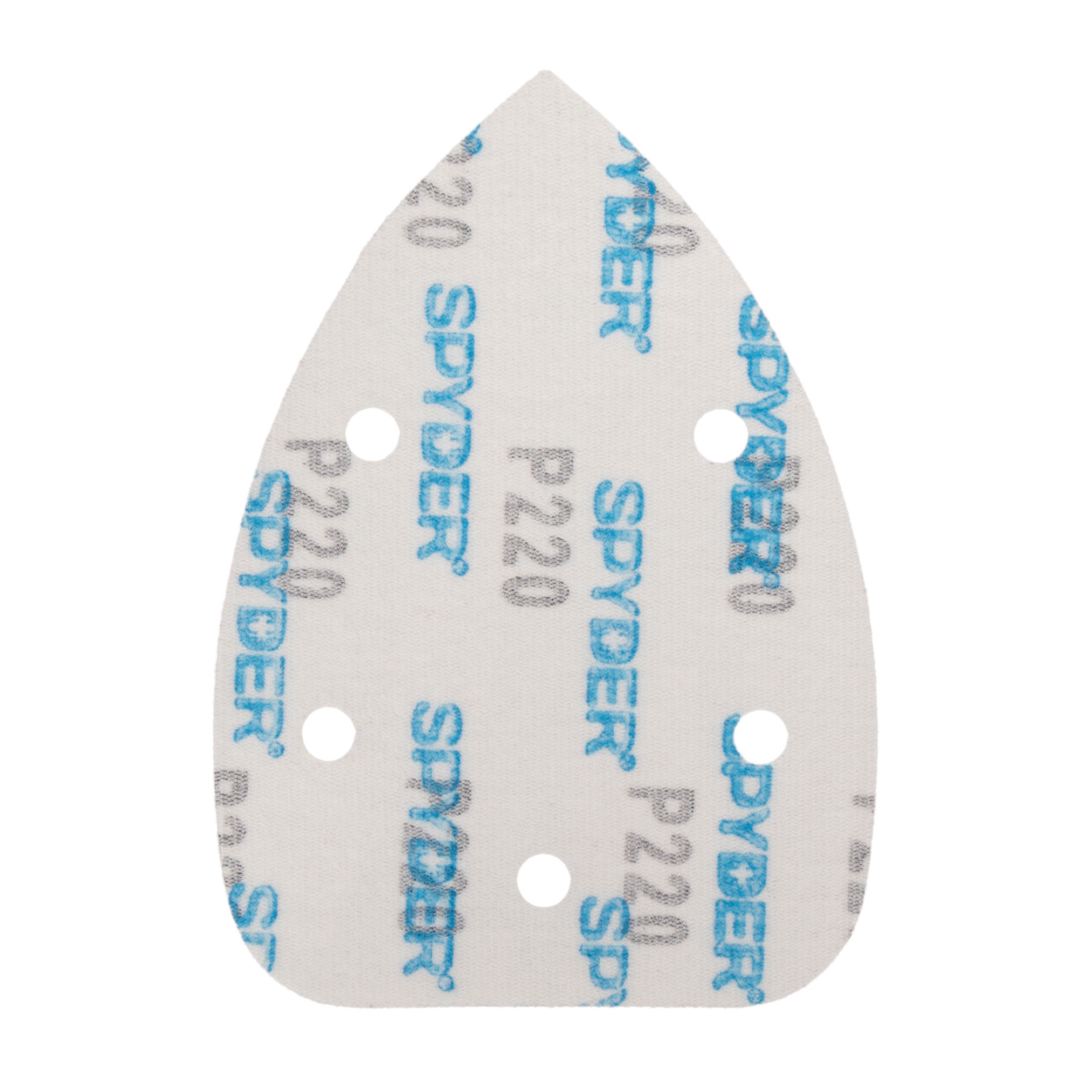 3-3/4" x 5-1/4" x 5-Hole 220 Grit Aluminum Oxide Hook & Loop Detail Sanding Sheets (15-Pack)