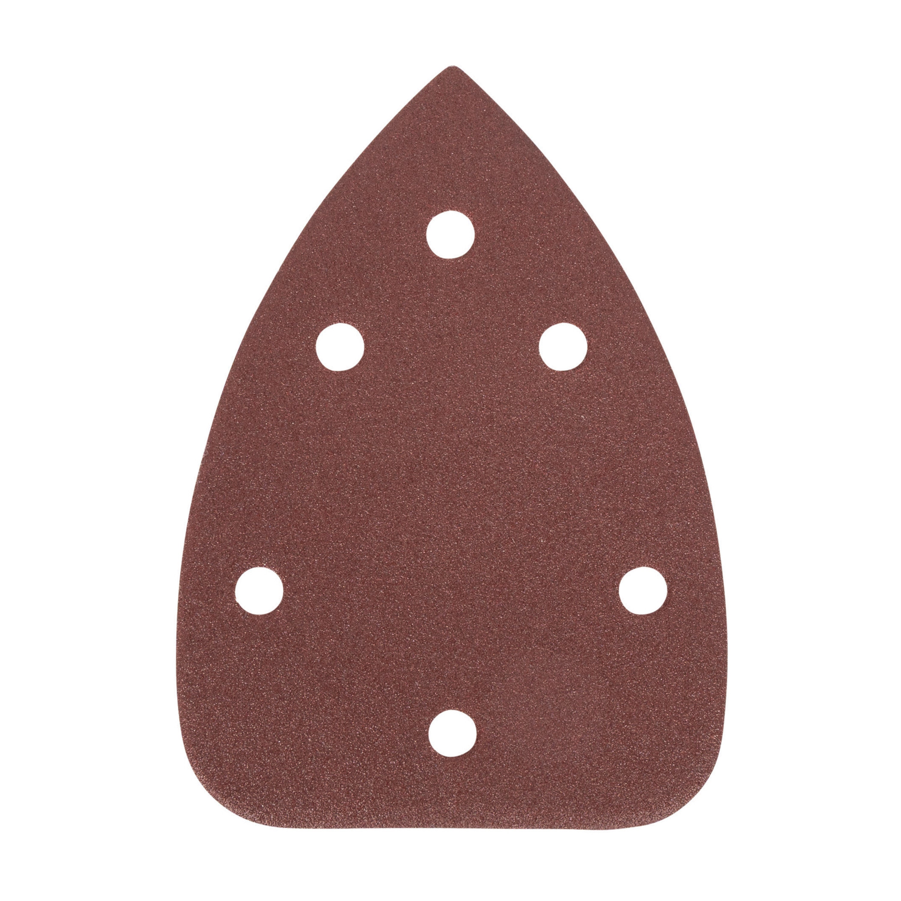 3-7/8" x 5-1/2" x 6-Hole 120 Grit Aluminum Oxide Hook & Loop Detail Sanding Sheets (5-Pack)