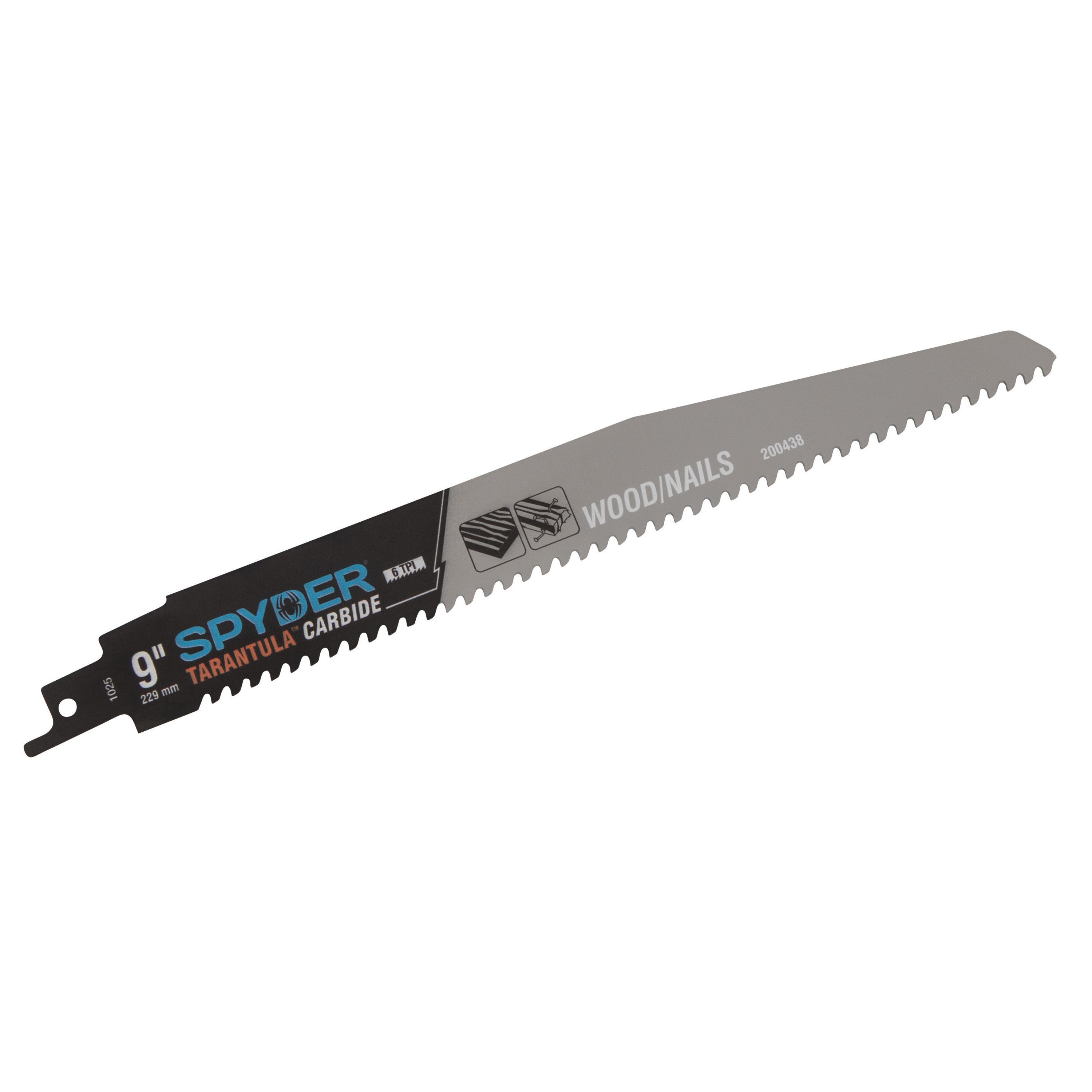 9" 6 TPI Carbide Toothed Reciprocating Saw Blade (3-Pack) Tarantula®