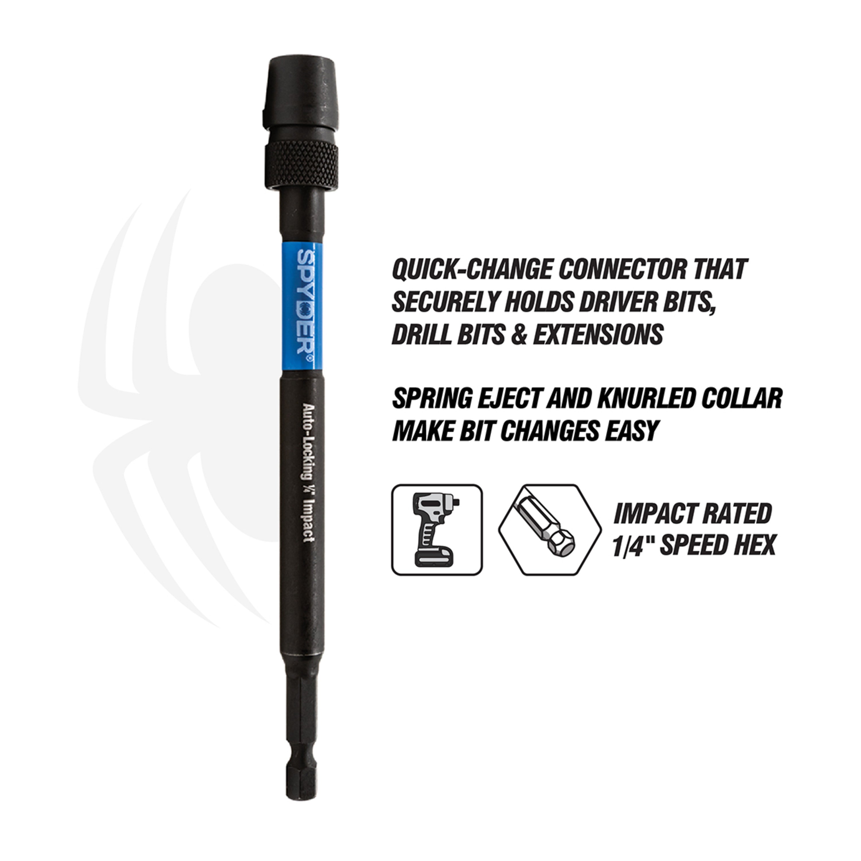 Extensión de sierra de corona con bloqueo Hex8 y Hex10 de 12" Rapid Core Eject™