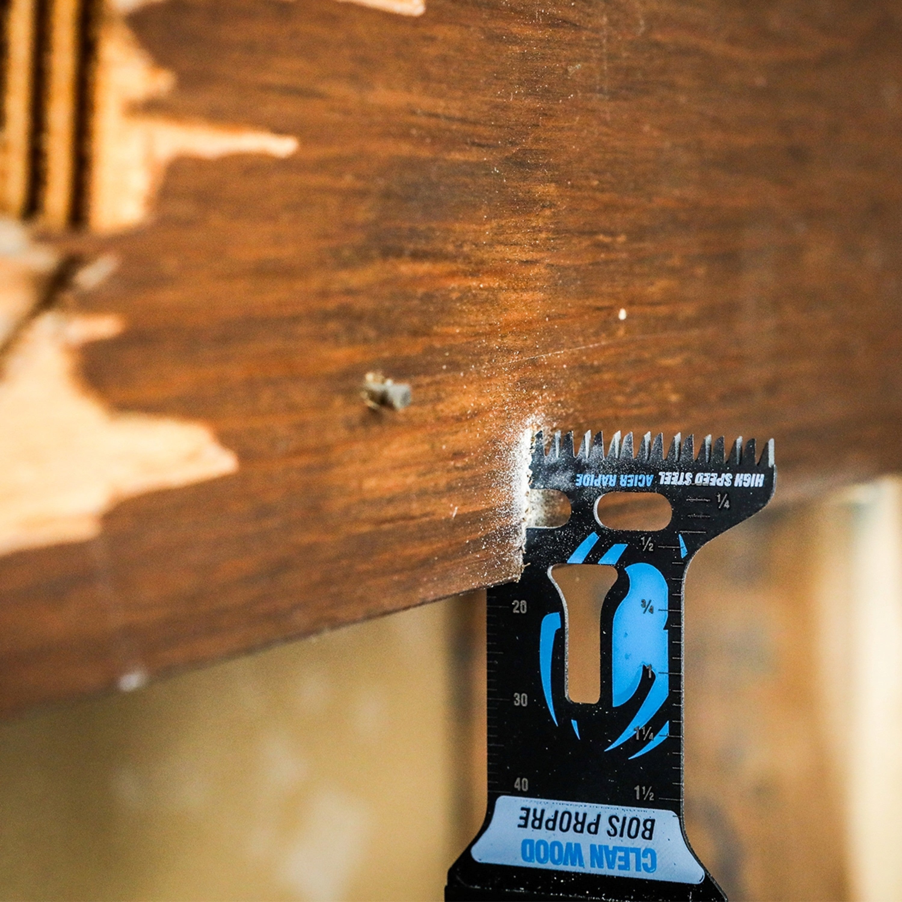 1.75" x 2" HSS Clean Wood Cutting Oscillating Tool Blade