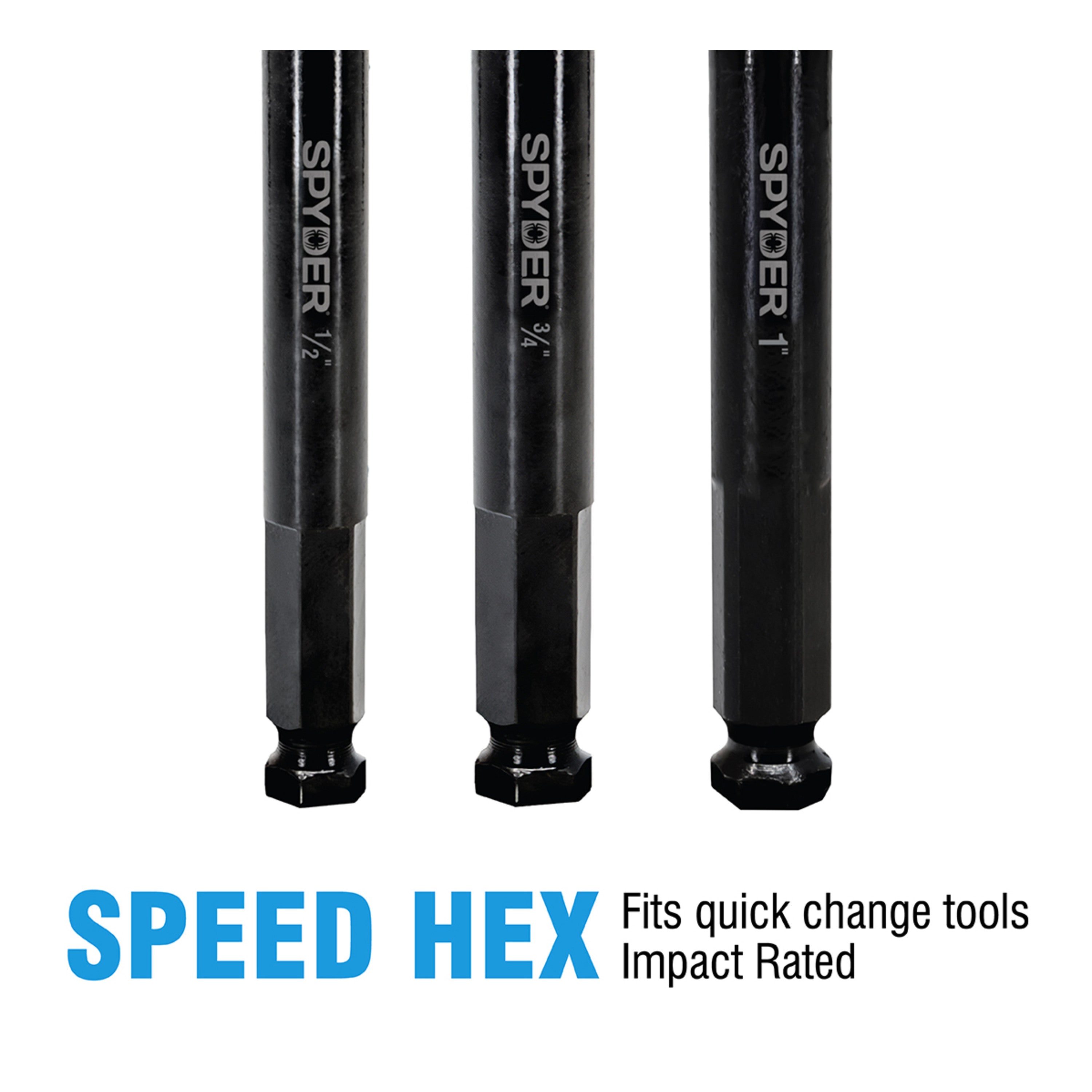 3-Piece Woodboring Auger Bit Set (1/2, 3/4, 1") Stinger™