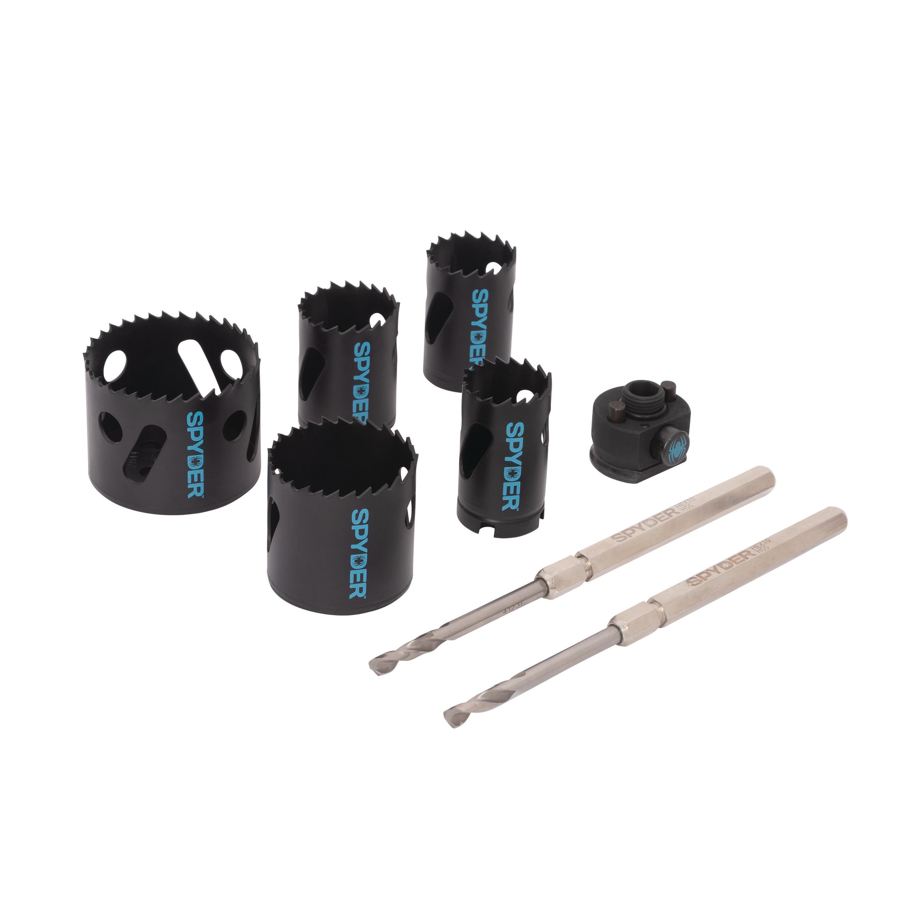 8-Piece Bi-Metal Hole Saw Kit (1-1/4, 1-3/8, 1-1/2, 2, 2-1/2") Rapid Core Eject® Bi-Metal