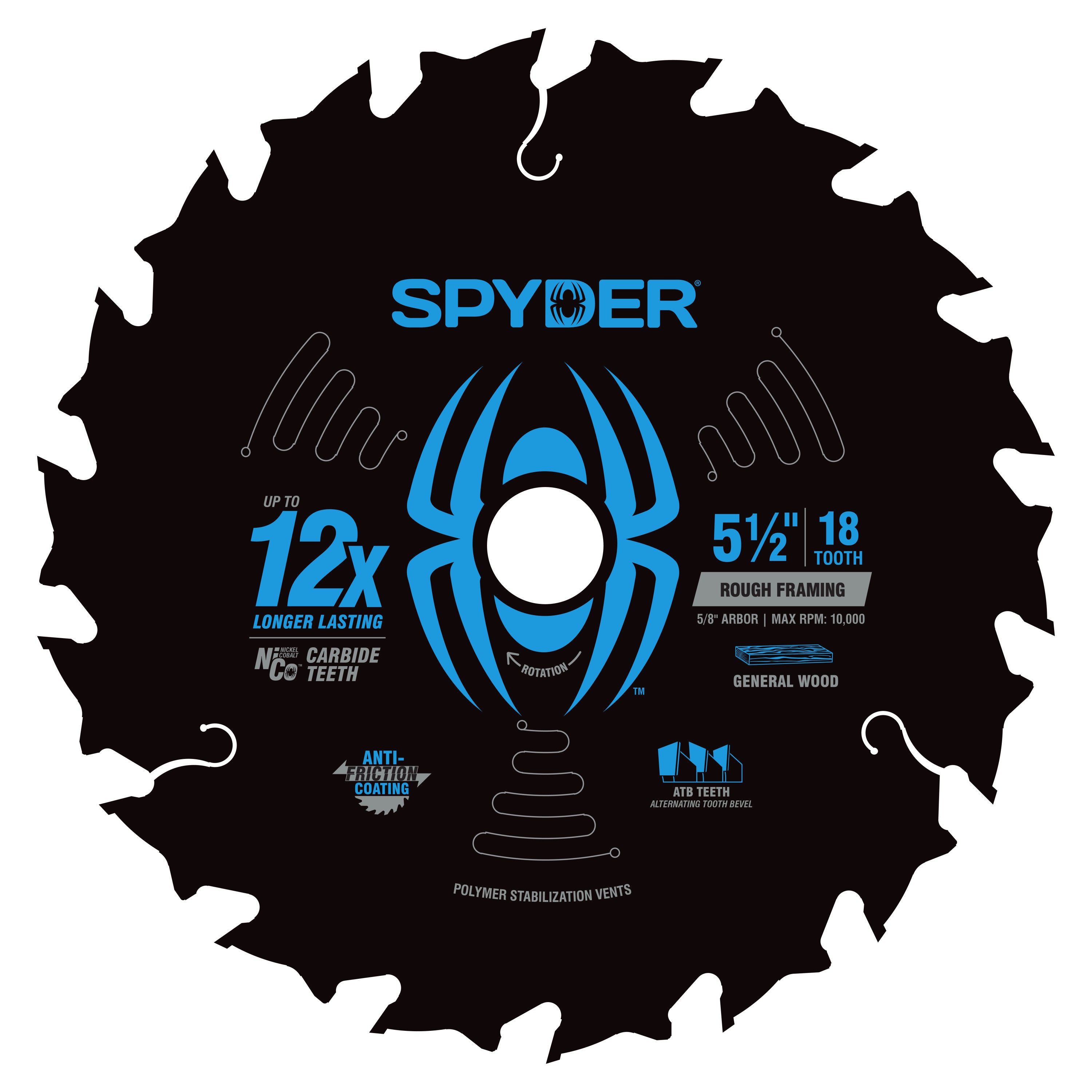 5-1/2" 18-Tooth Saw Blade for Rough Framing