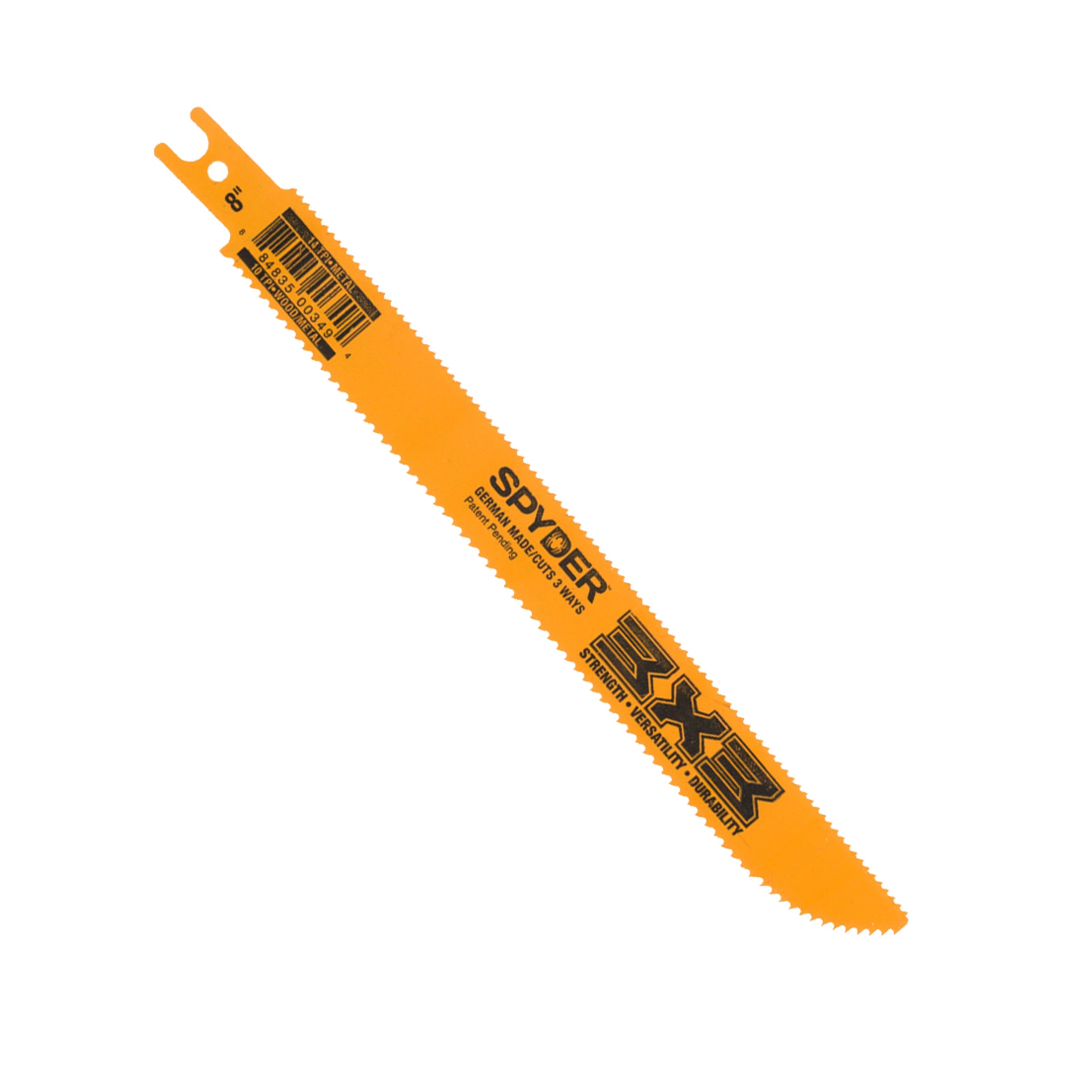 Double-Sided 8" Wood/Metal Cutting 10/14-TPI Reciprocating Saw Blade 3X3™