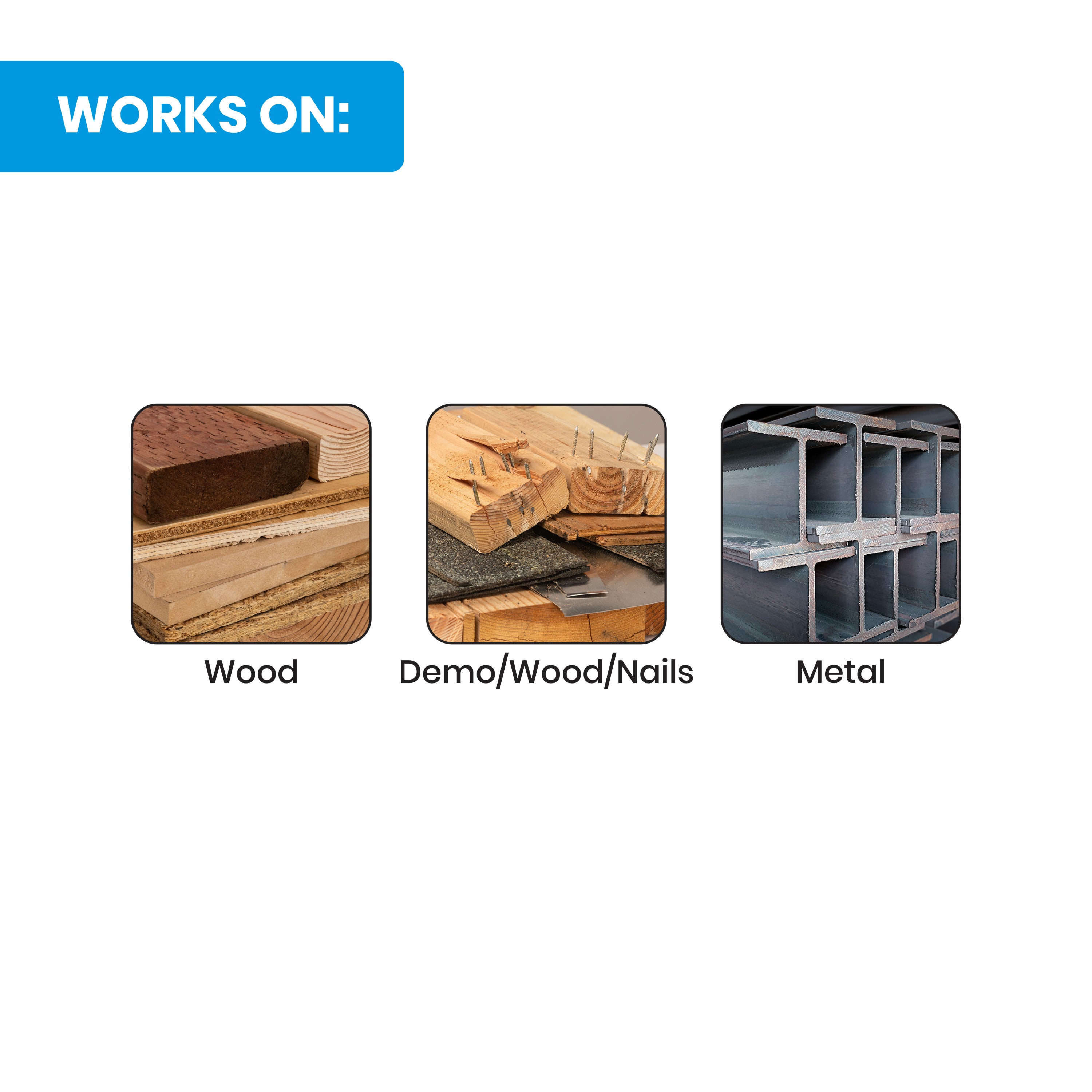 12-Piece 6 & 9" Bi-Metal Demolition Reciprocating Saw Blade Set (6, 10, 14 TPI) Black Series™