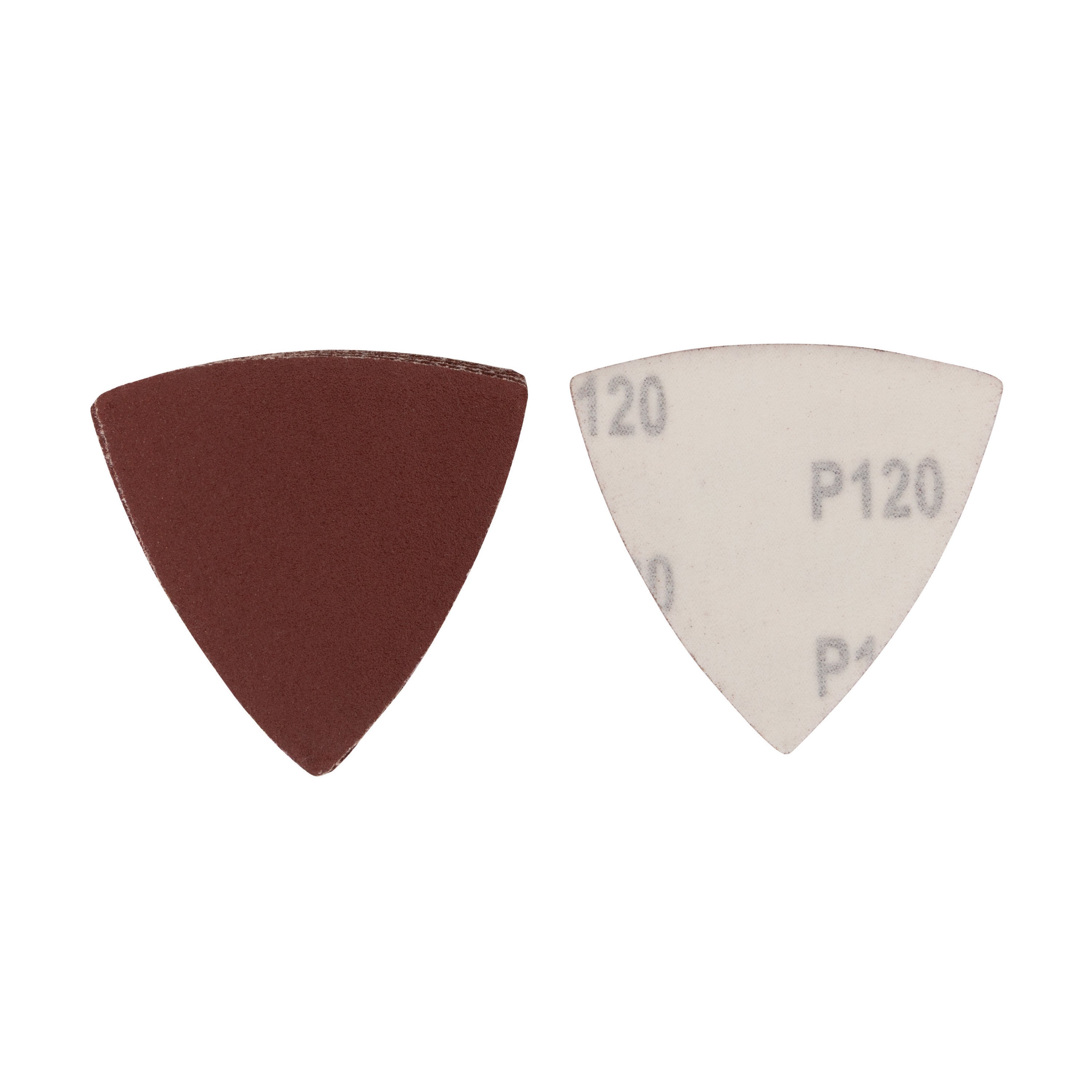 12-Piece 3-1/8" Assorted Aluminum Oxide Triangle Detail Sanding Sheets (80-120 Grit) Sanding