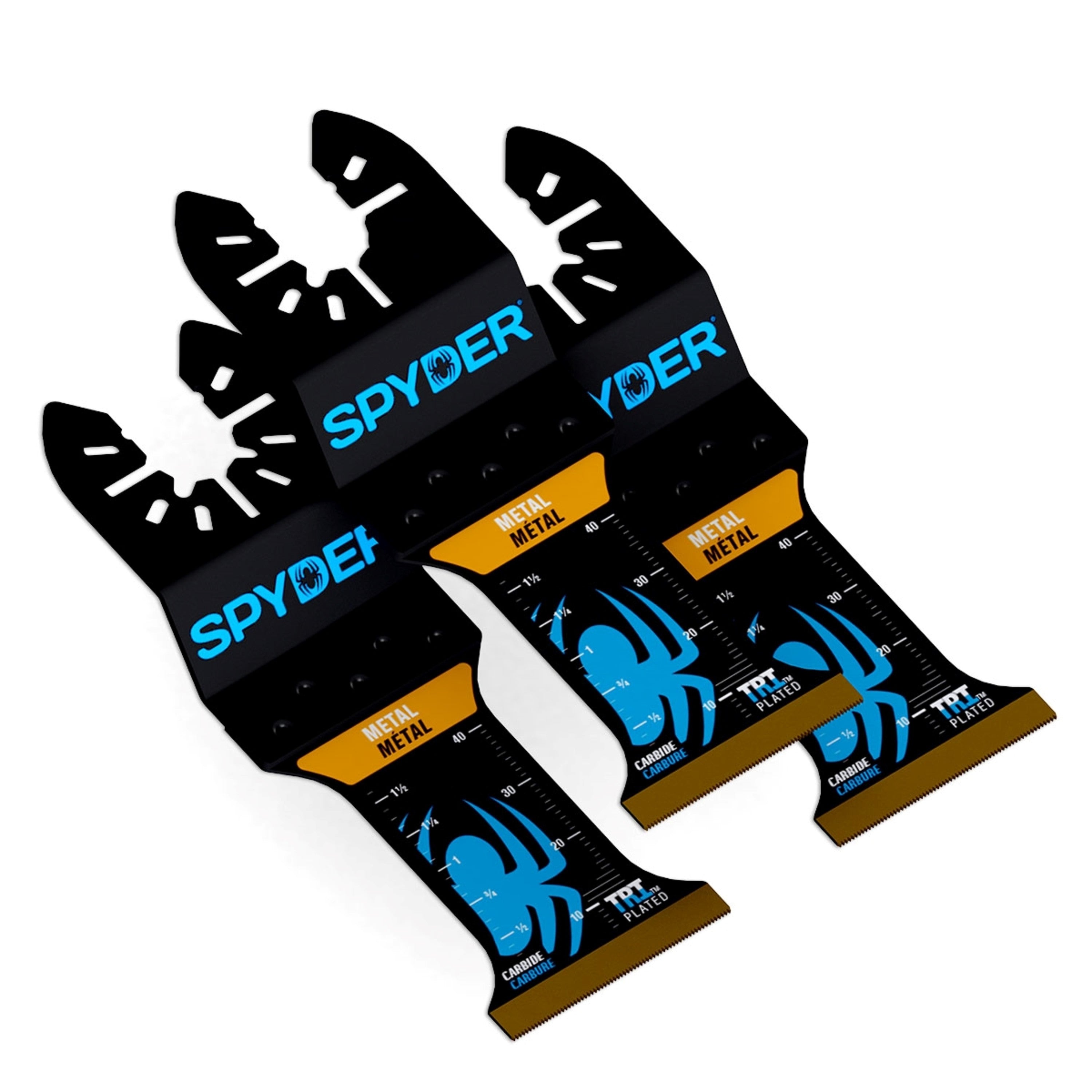 1.35" x 2" Carbide Wood And Metal Cutting Oscillating Tool Blade (3-Pack)