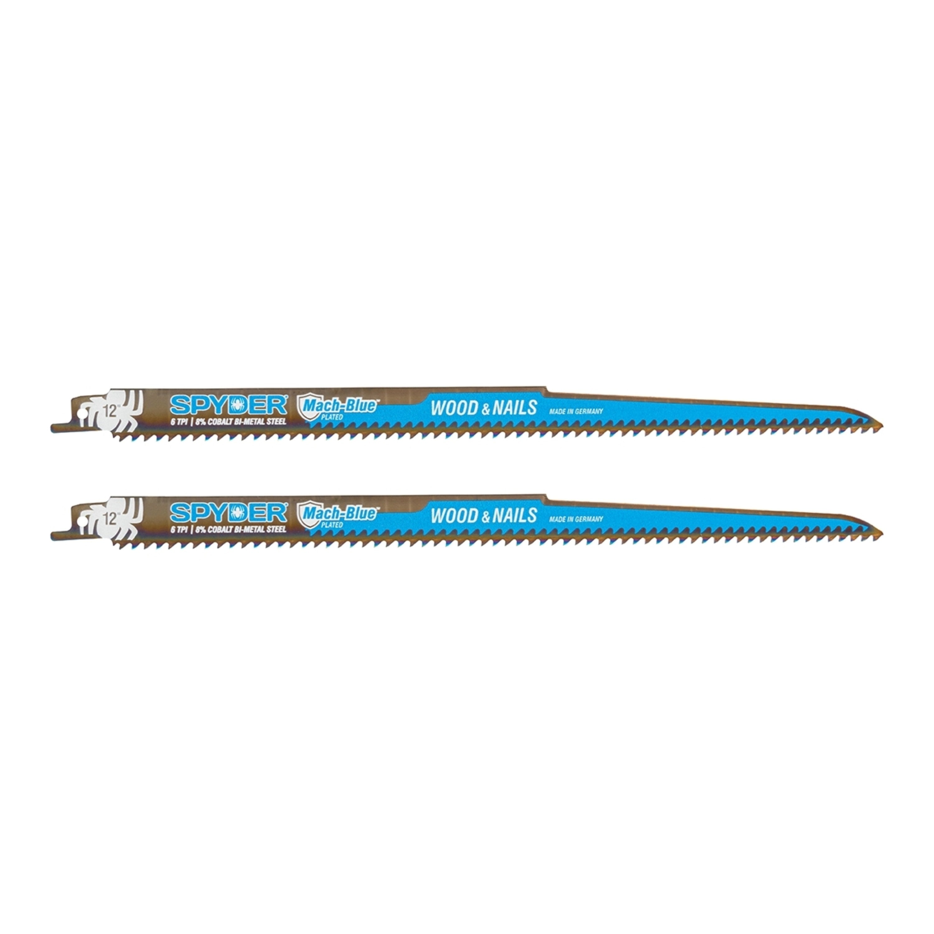 12" 6 TPI Bi-Metal Reciprocating Blade (2-Pack) Mach-Blue™