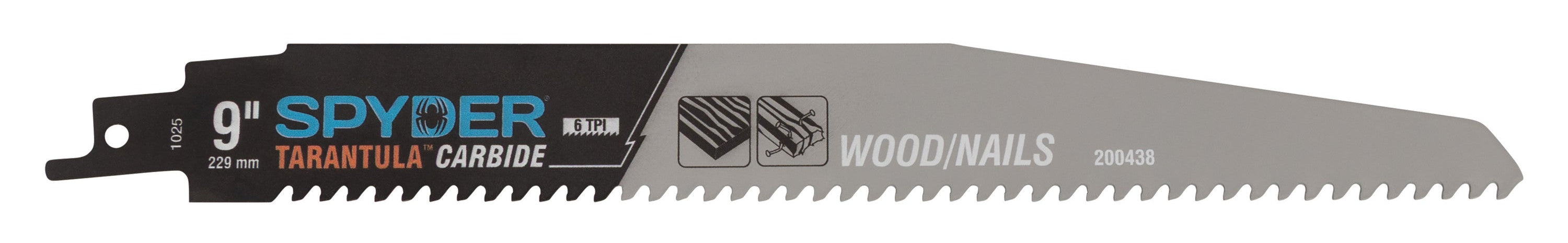 9" 6 TPI Carbide Toothed Reciprocating Saw Blade (3-Pack) Tarantula®