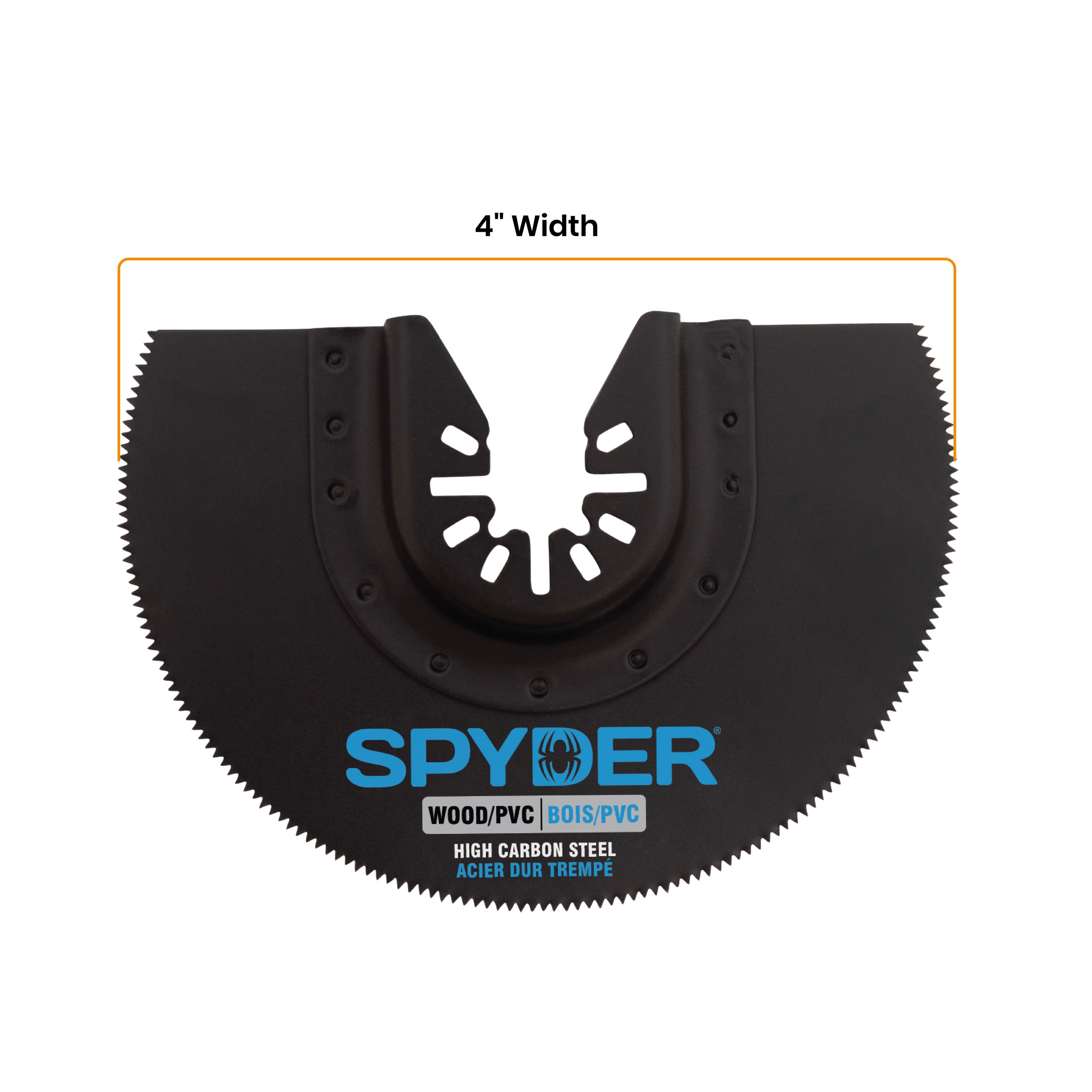 4" Half Moon Oscillating Tool Blade for Clean Wood & PVC